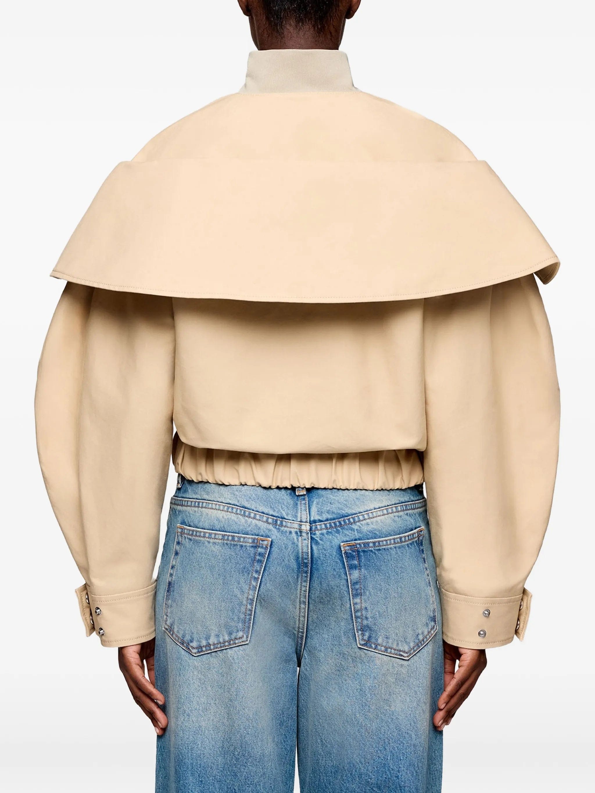GANNI layered - detail bomber jacket