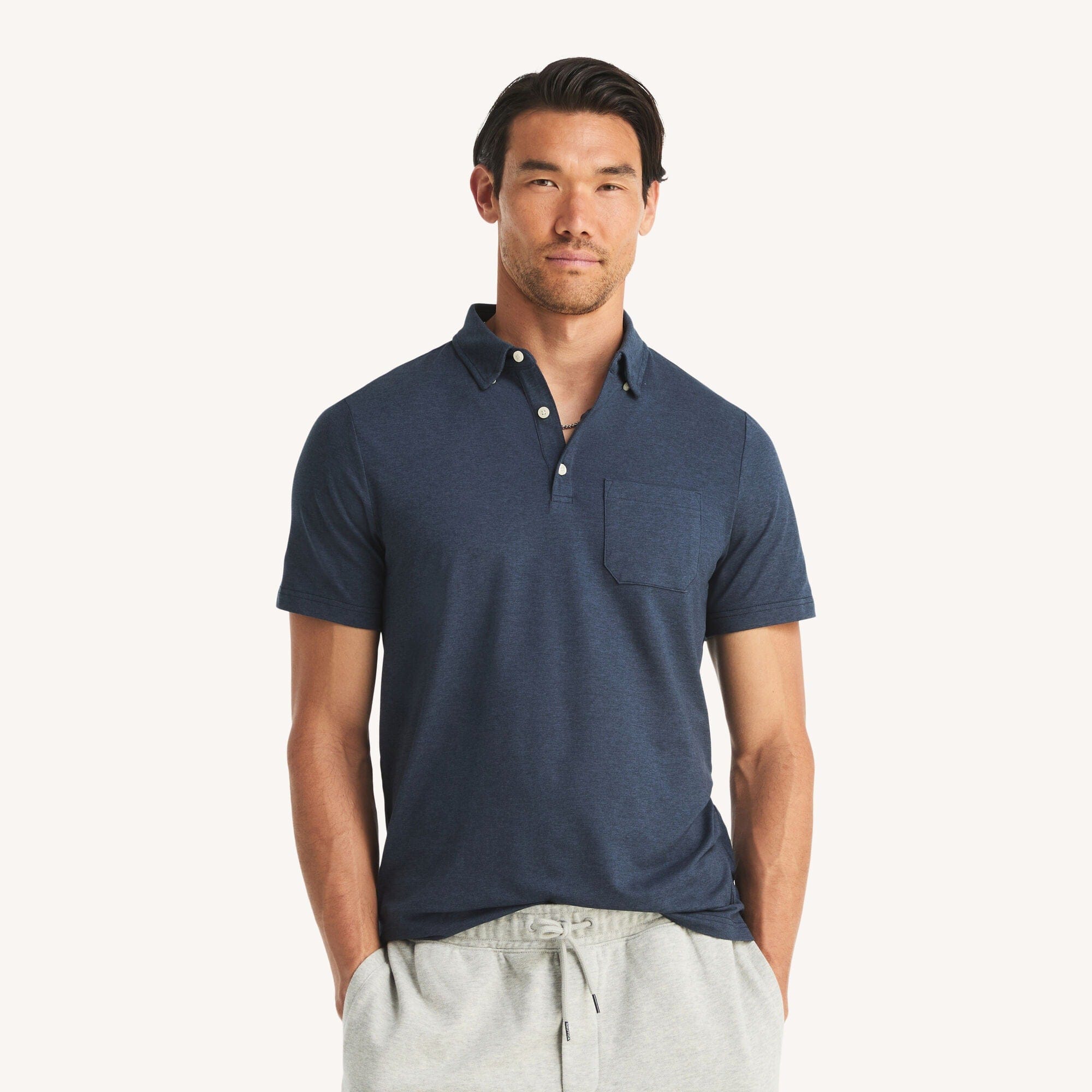 Nautica Mens Golf Fit Jersey Performance Polo