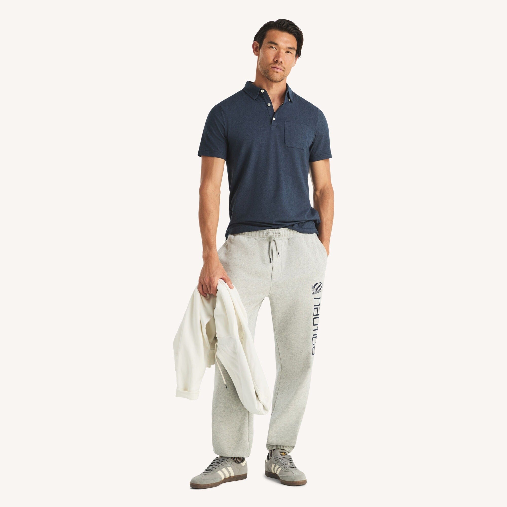 Nautica Mens Golf Fit Jersey Performance Polo