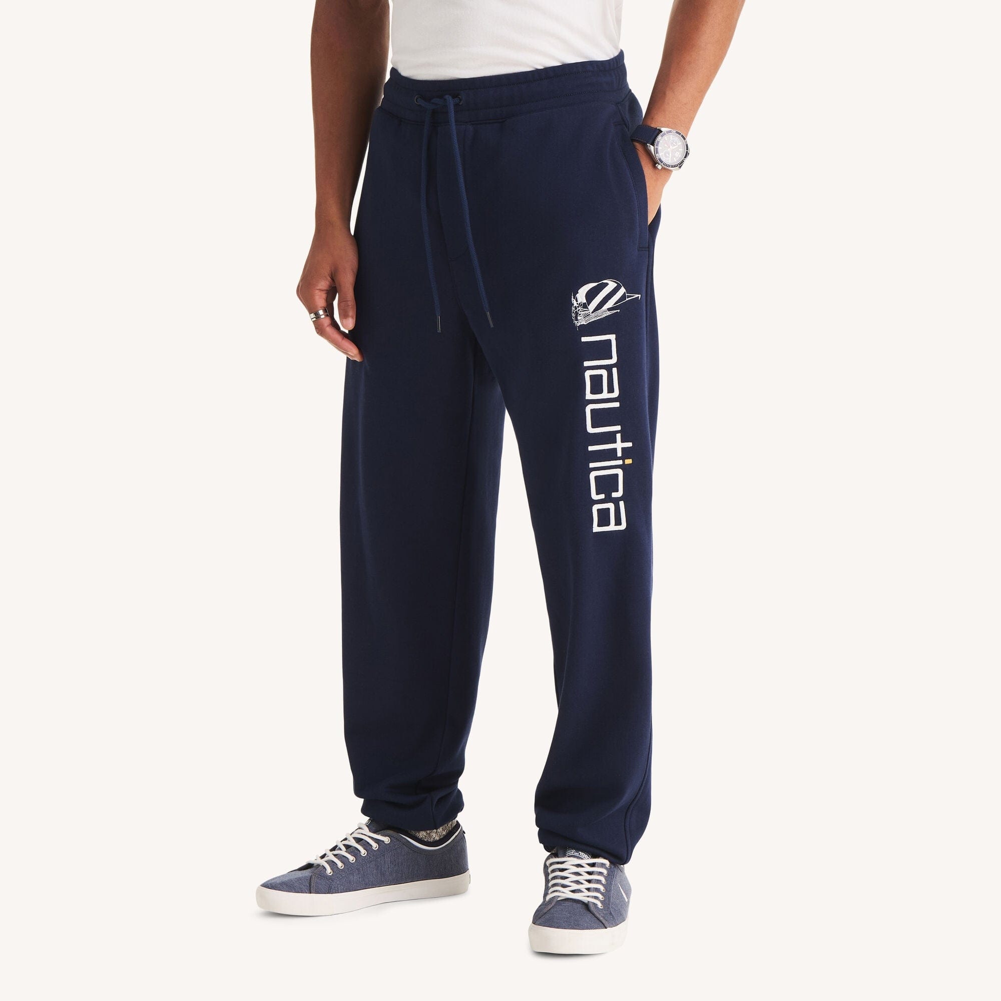 Nautica Mens Logo Fleece Jogger