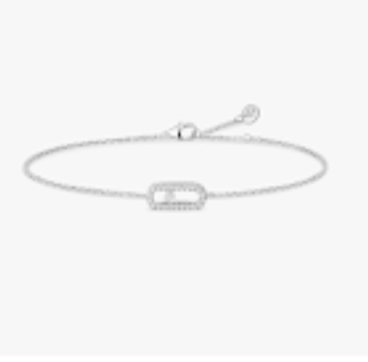Messika Care(s) Pave bracelet (3 White Gold + Diamond 18 cm flexible ALTC0712