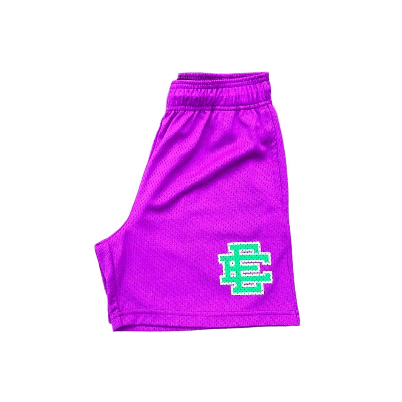 Eric Emanuel Mesh Shorts PURPLE Green New Size S