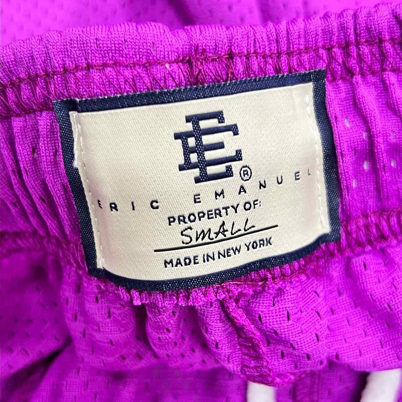 Eric Emanuel Mesh Shorts PURPLE Green New Size S