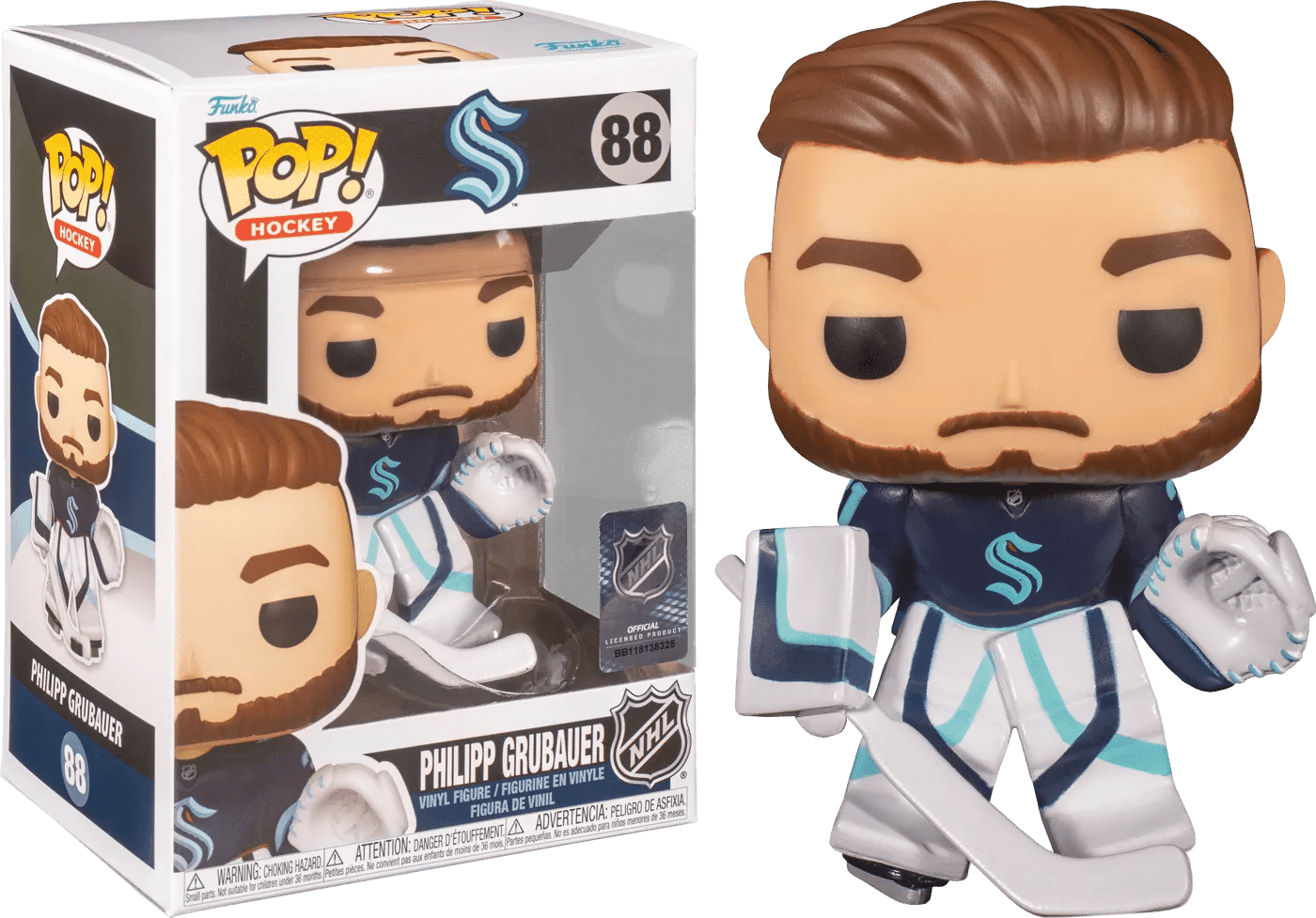 Funko NHL: Kraken - Philipp Grubauer (Home Jersey) Pop! Vinyl