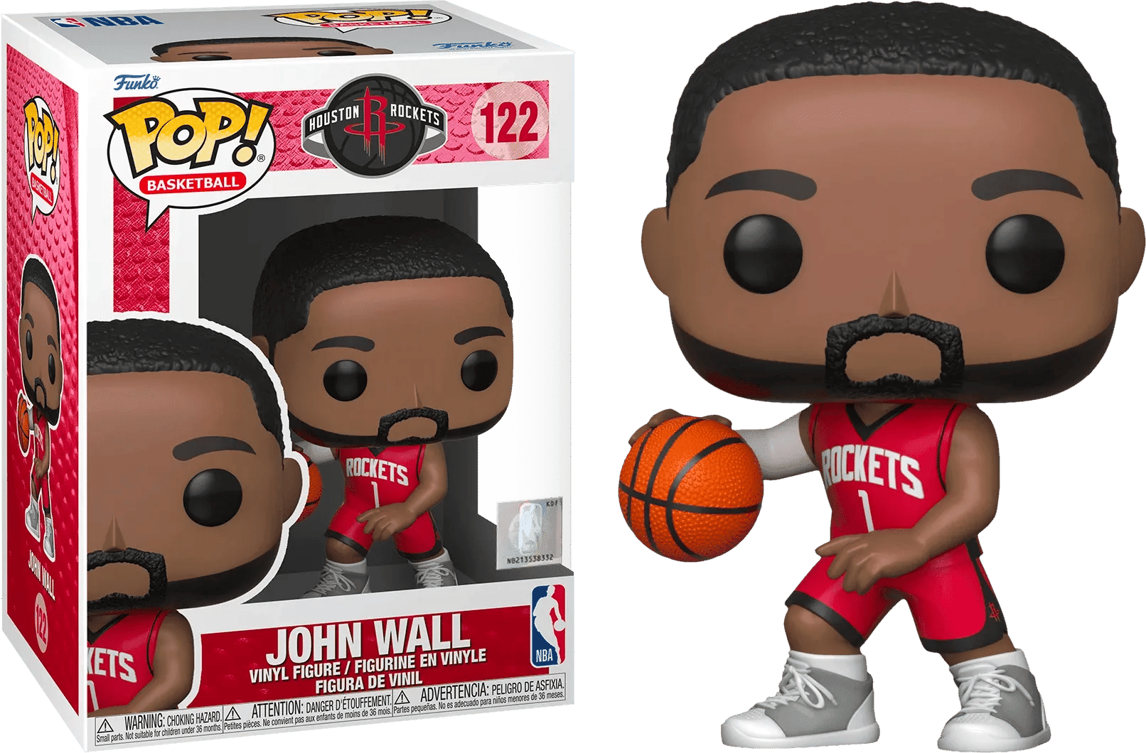 Funko NBA: Rockets - John Wall (Red Jersey) Pop! Vinyl
