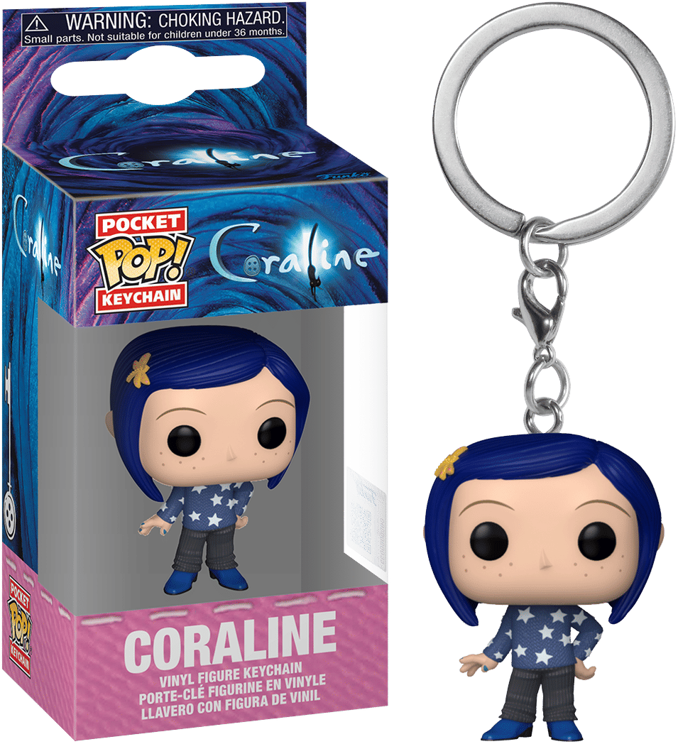 Funko Coraline – Coraline in Sweater Pop! Keychain