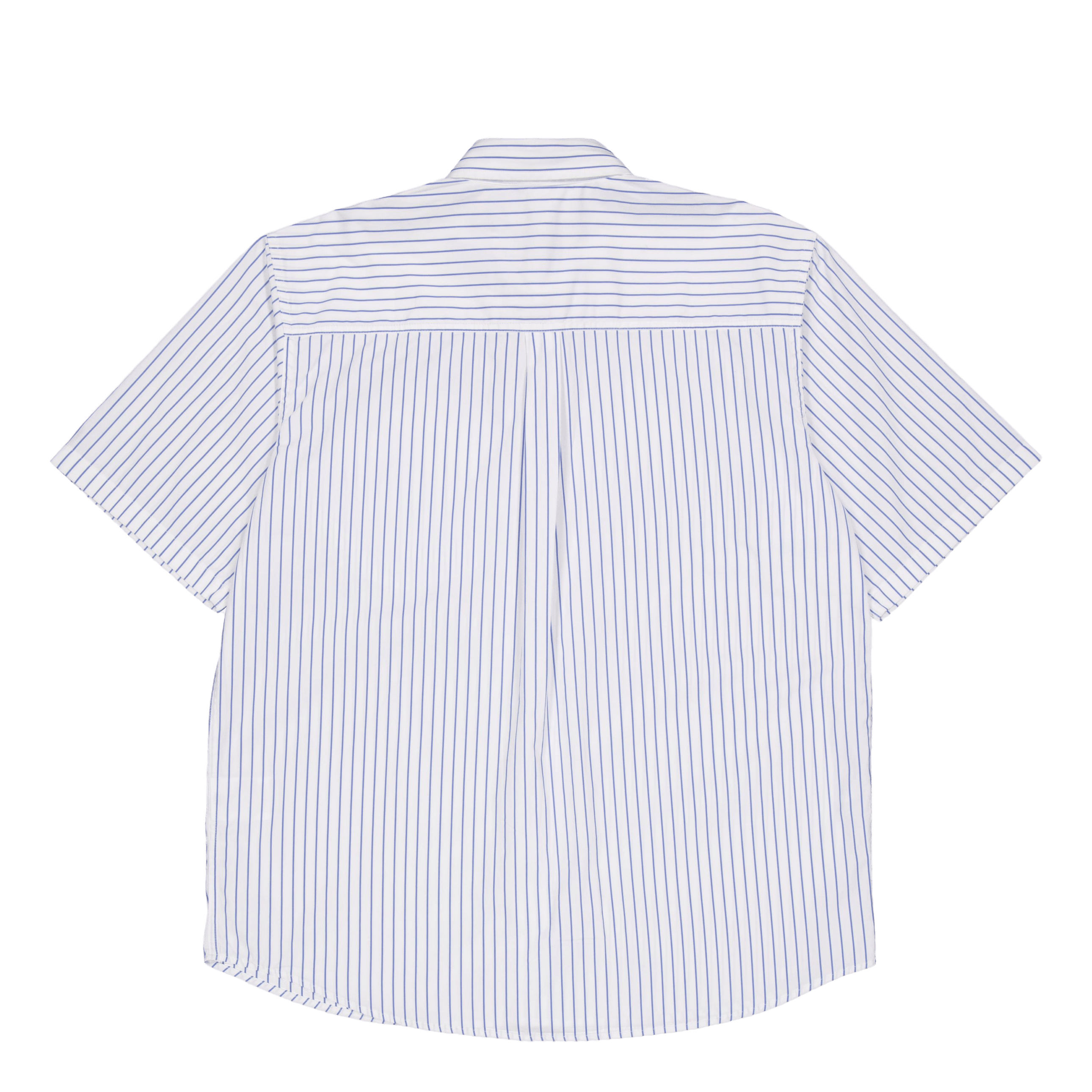 Carhartt WIP S/s Linus Shirt Linus Stripe, Bleach / White