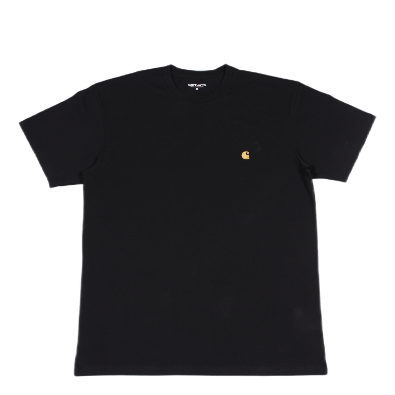 Carhartt WIP S/s Chase T - shirt 100% Cotton Black / Gold
