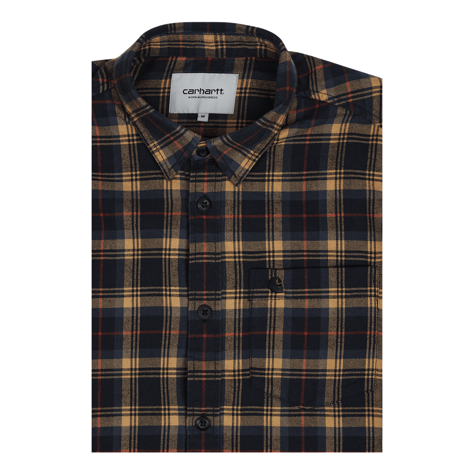 Carhartt WIP L/s Lermond Shirt Lermond Check, Ochre / Dark Na