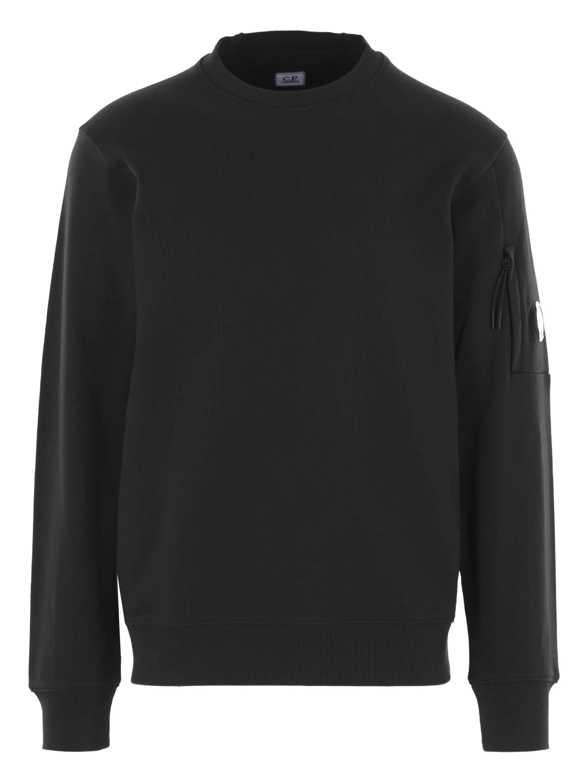 C.P. Company diagonal raised fleece crewneck Lens sweatshirt