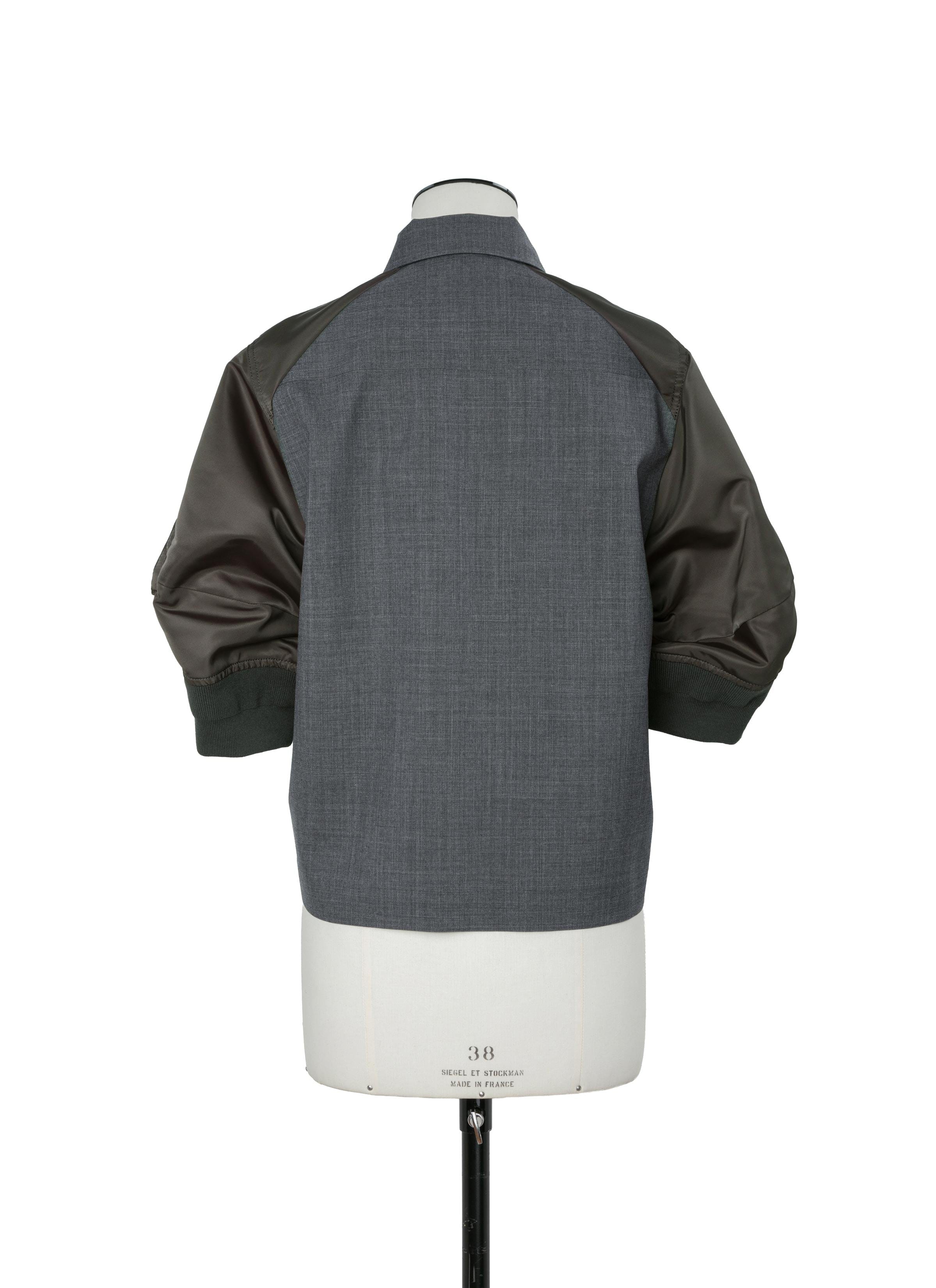 Sacai Suiting x Nylon Twill Shirt