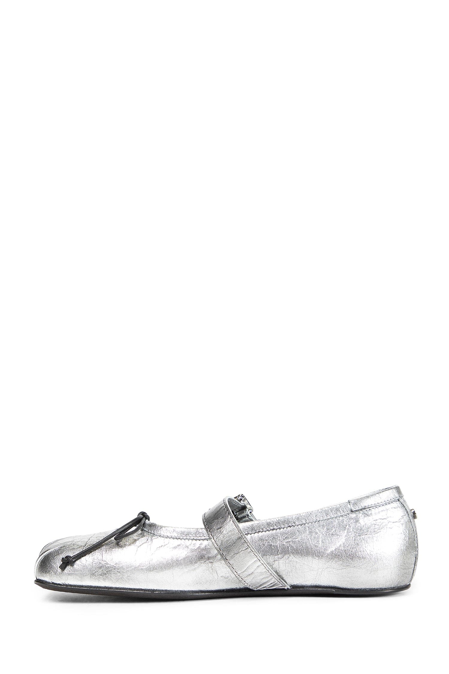 ANN Demeulemeester Zoey Ballerinas in Dusty Laminated Leather