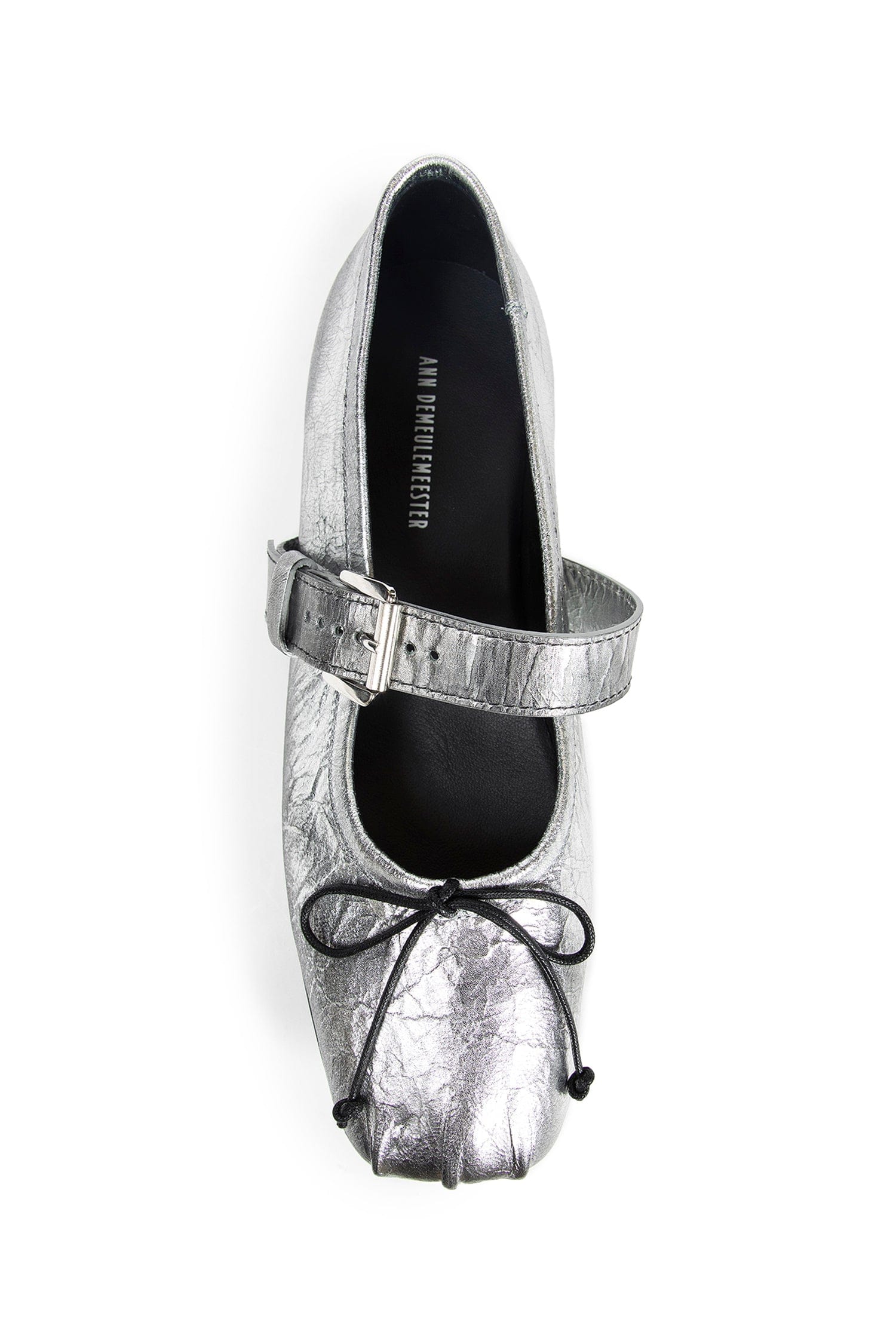 ANN Demeulemeester Zoey Ballerinas in Dusty Laminated Leather