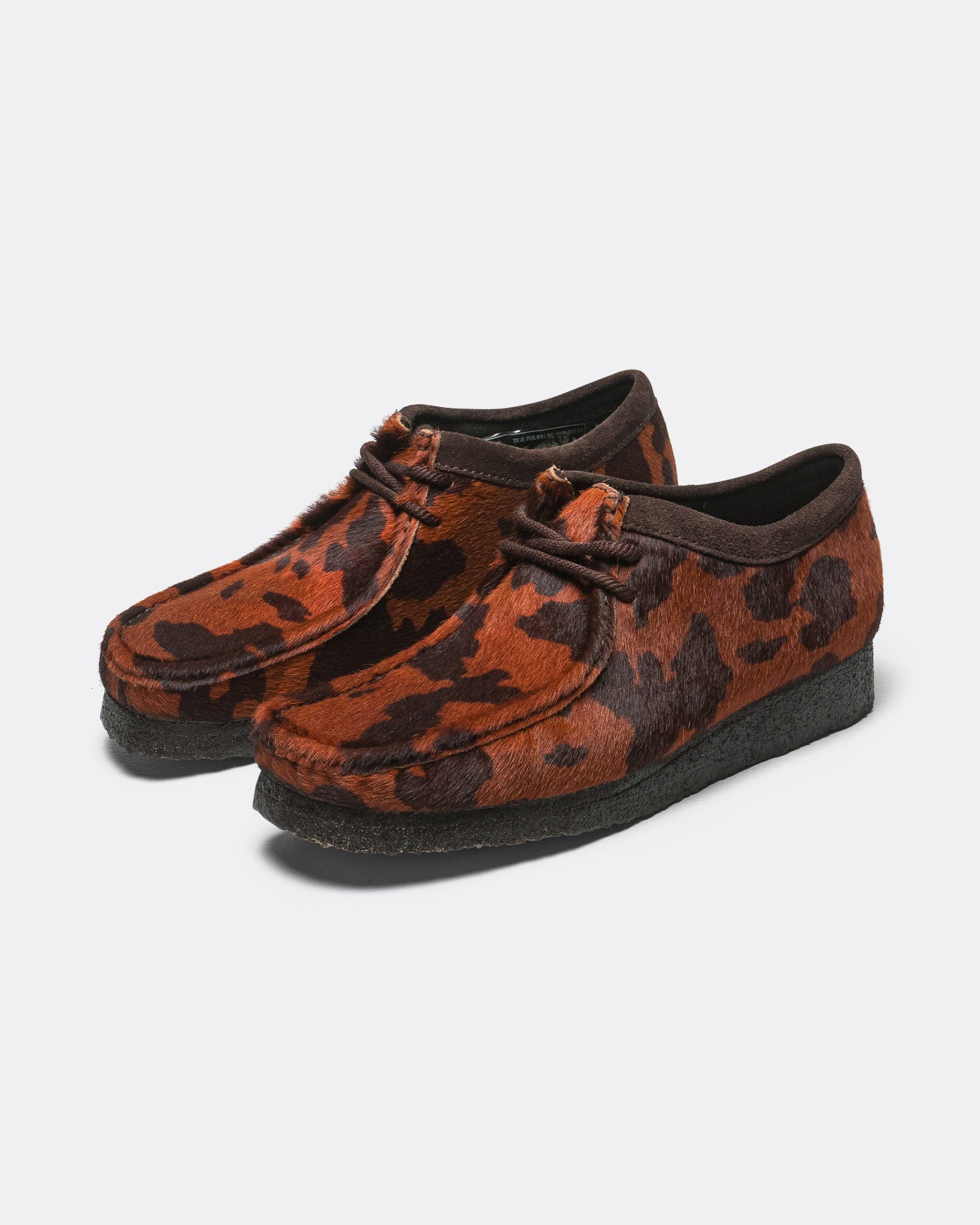 Clarks Wallabee - Brown Cow Print