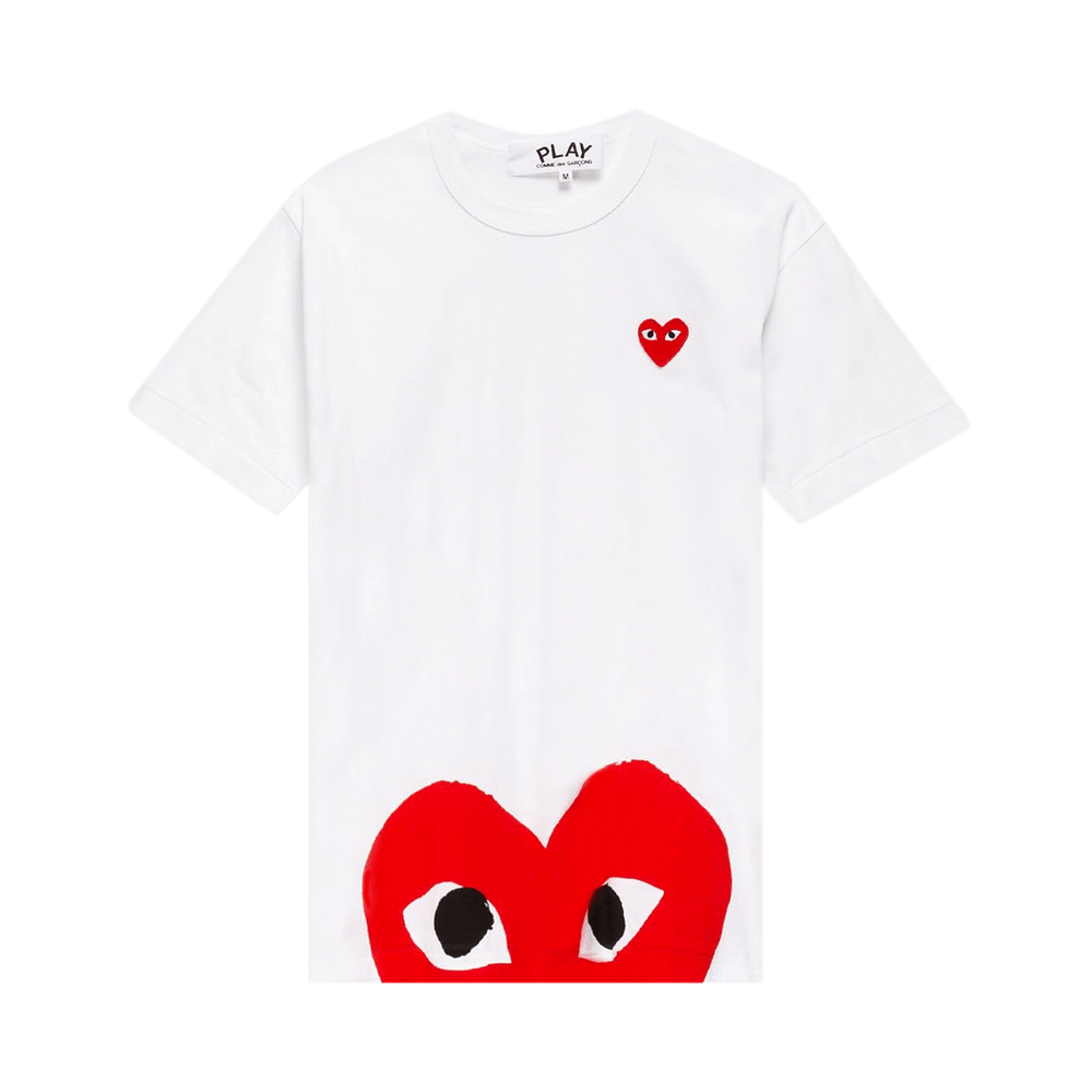 Comme des Garçons PLAY Half Heart T-Shirt White