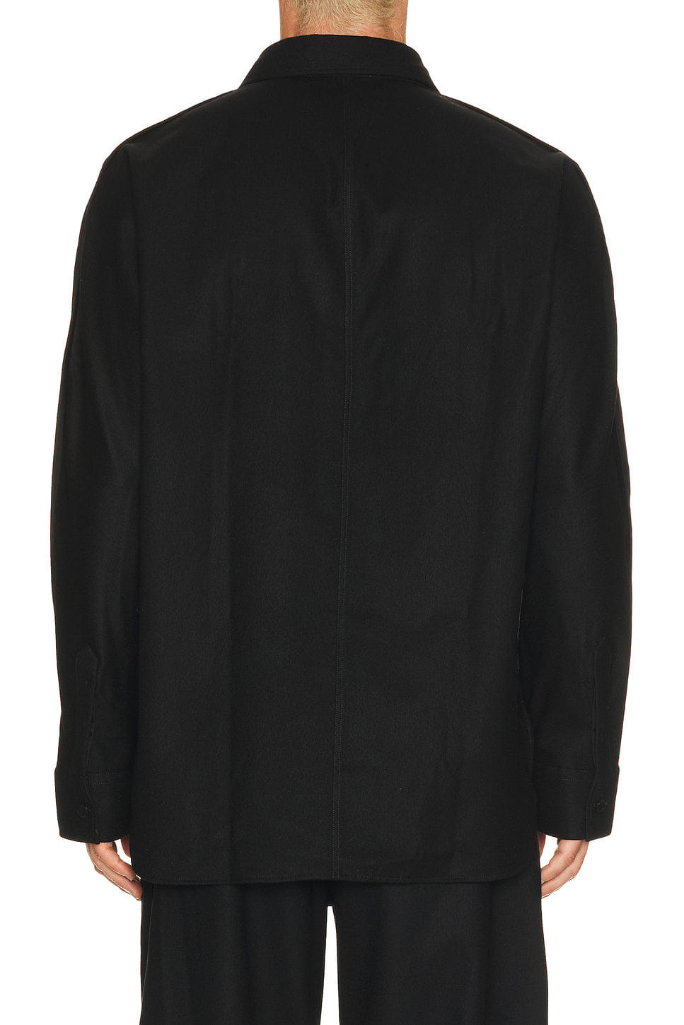 Givenchy Couture Seam Dry Wool Flannel Shirt Patch Pocket