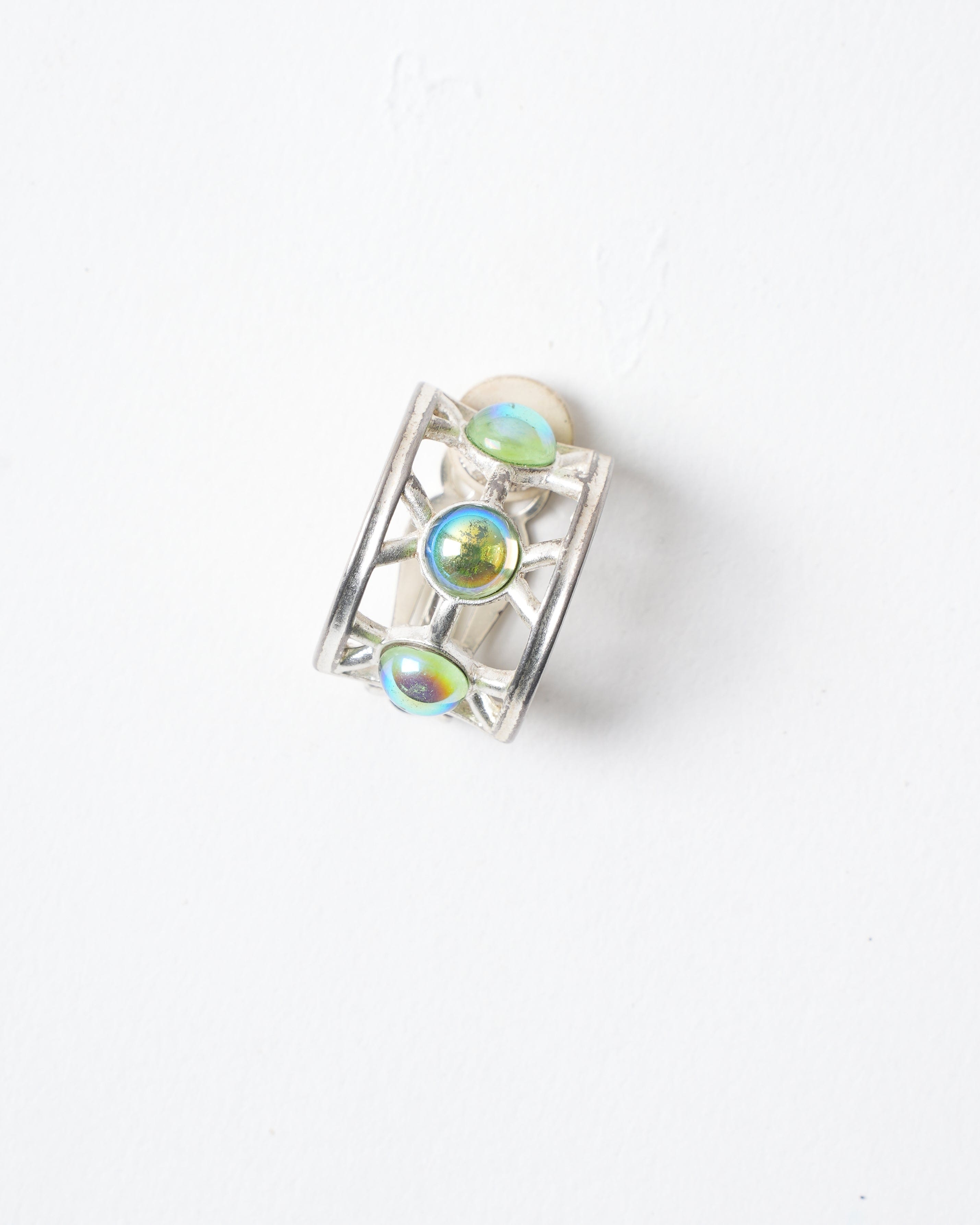 Givenchy Vintage Givenchy Silver Plated With Stones Earrings