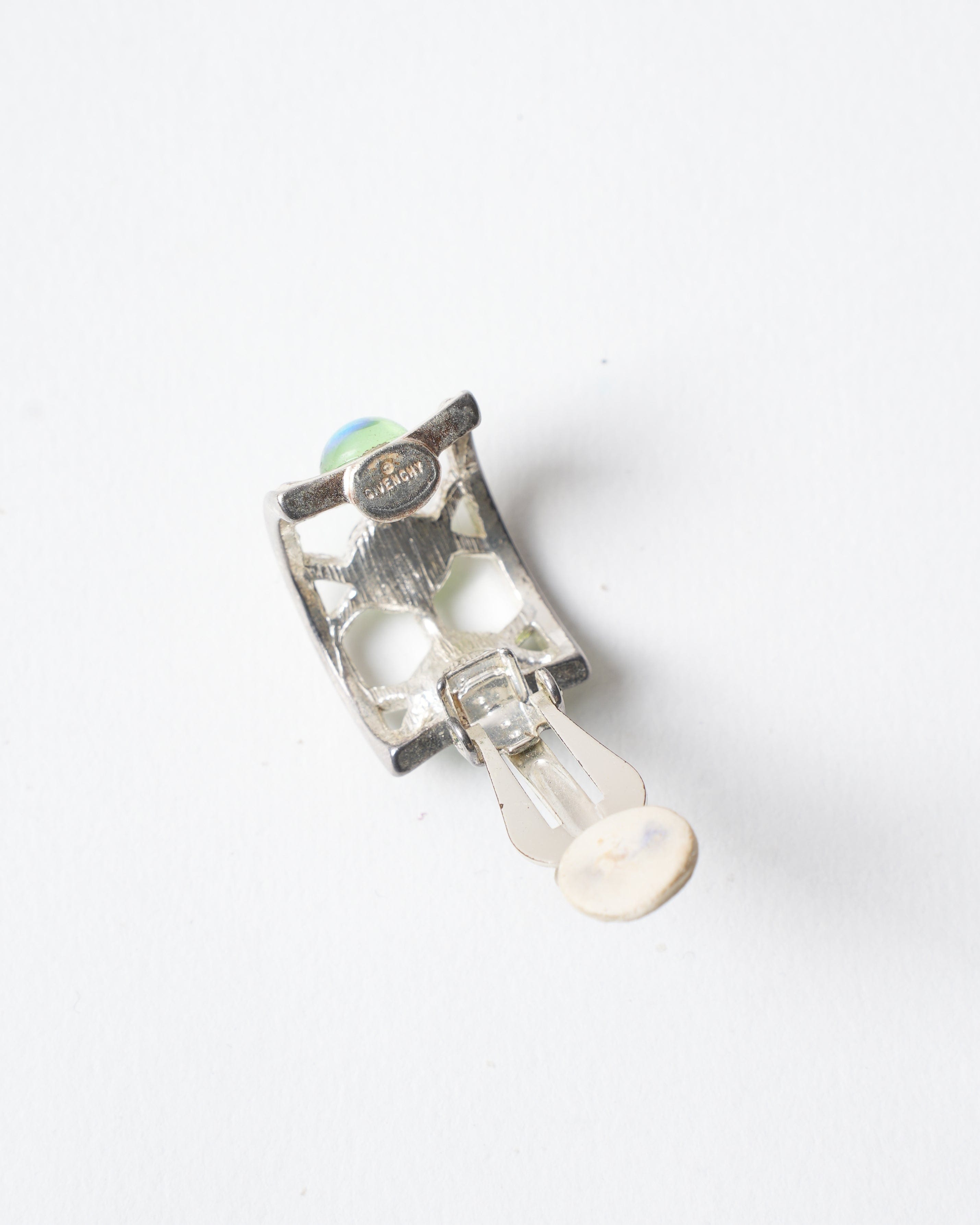 Givenchy Vintage Givenchy Silver Plated With Stones Earrings