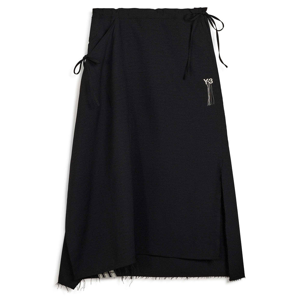 Y - 3 SPORT UNIFORM RAW CUT 3 STRIPES SKIRT