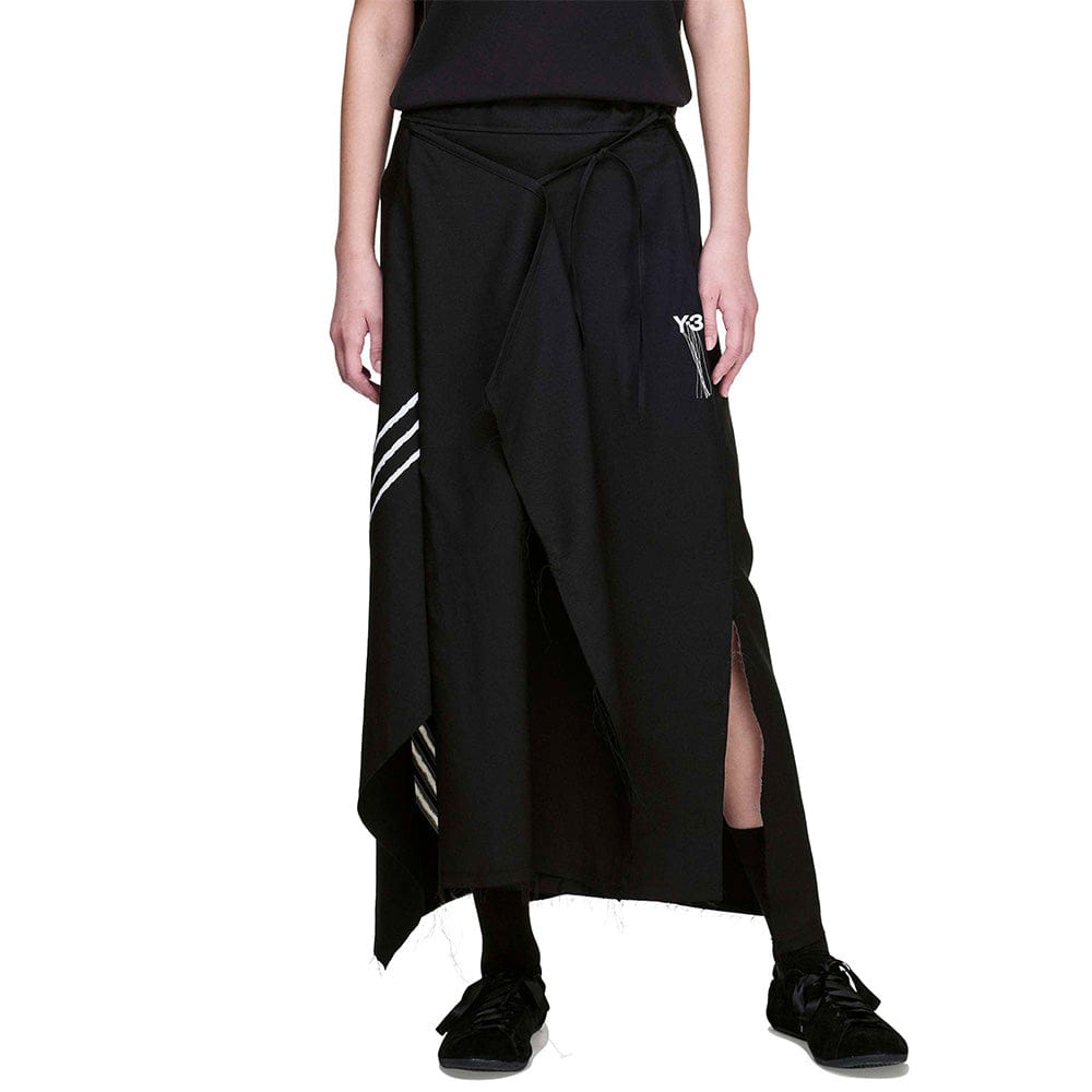 Y - 3 SPORT UNIFORM RAW CUT 3 STRIPES SKIRT