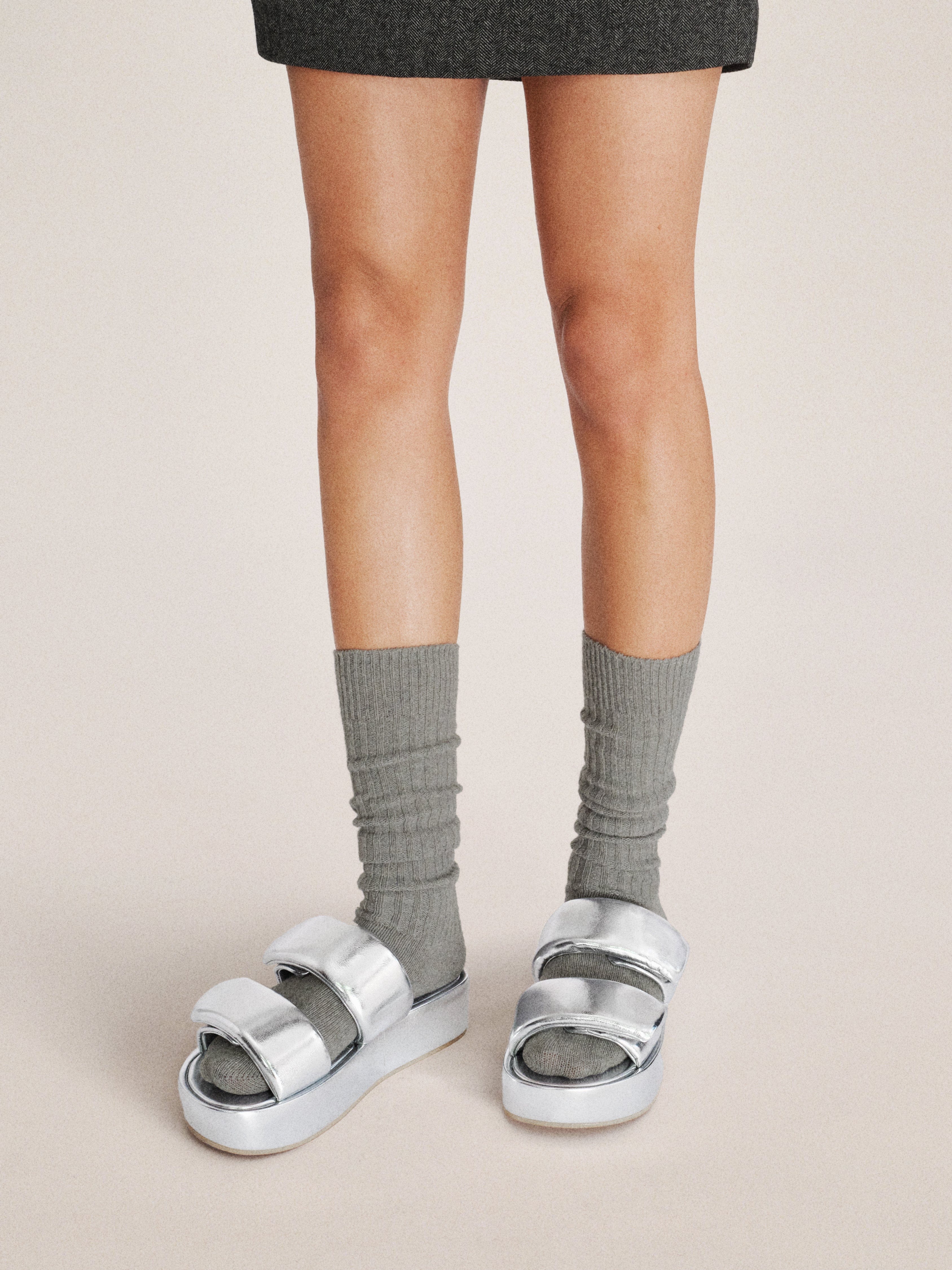 Jw Pei Lexi Metallic Sandal Silver