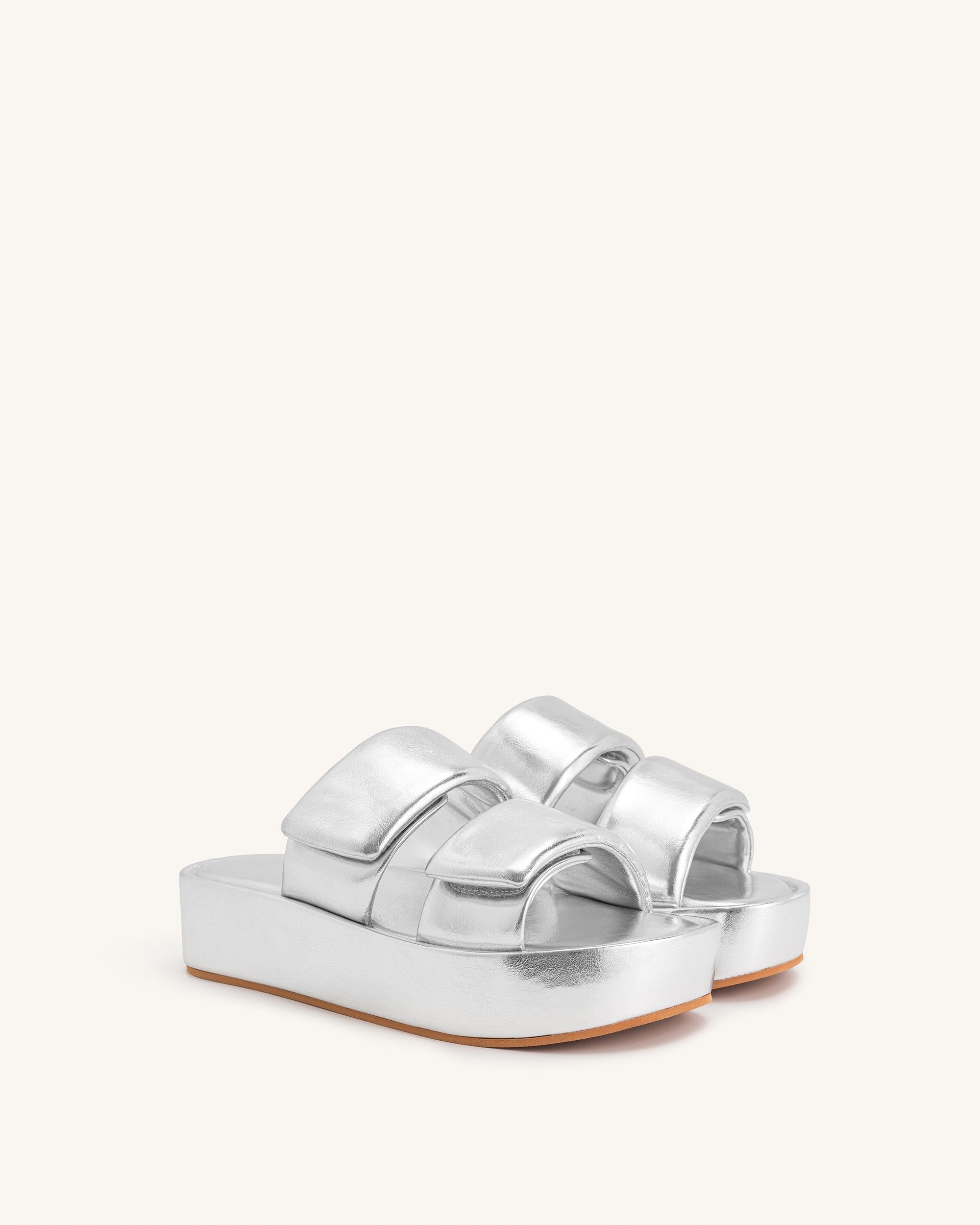 Jw Pei Lexi Metallic Sandal Silver