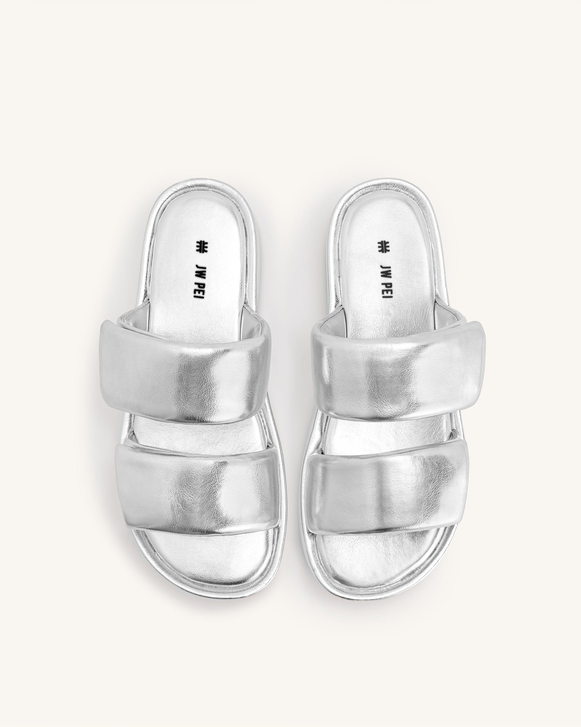Jw Pei Lexi Metallic Sandal Silver