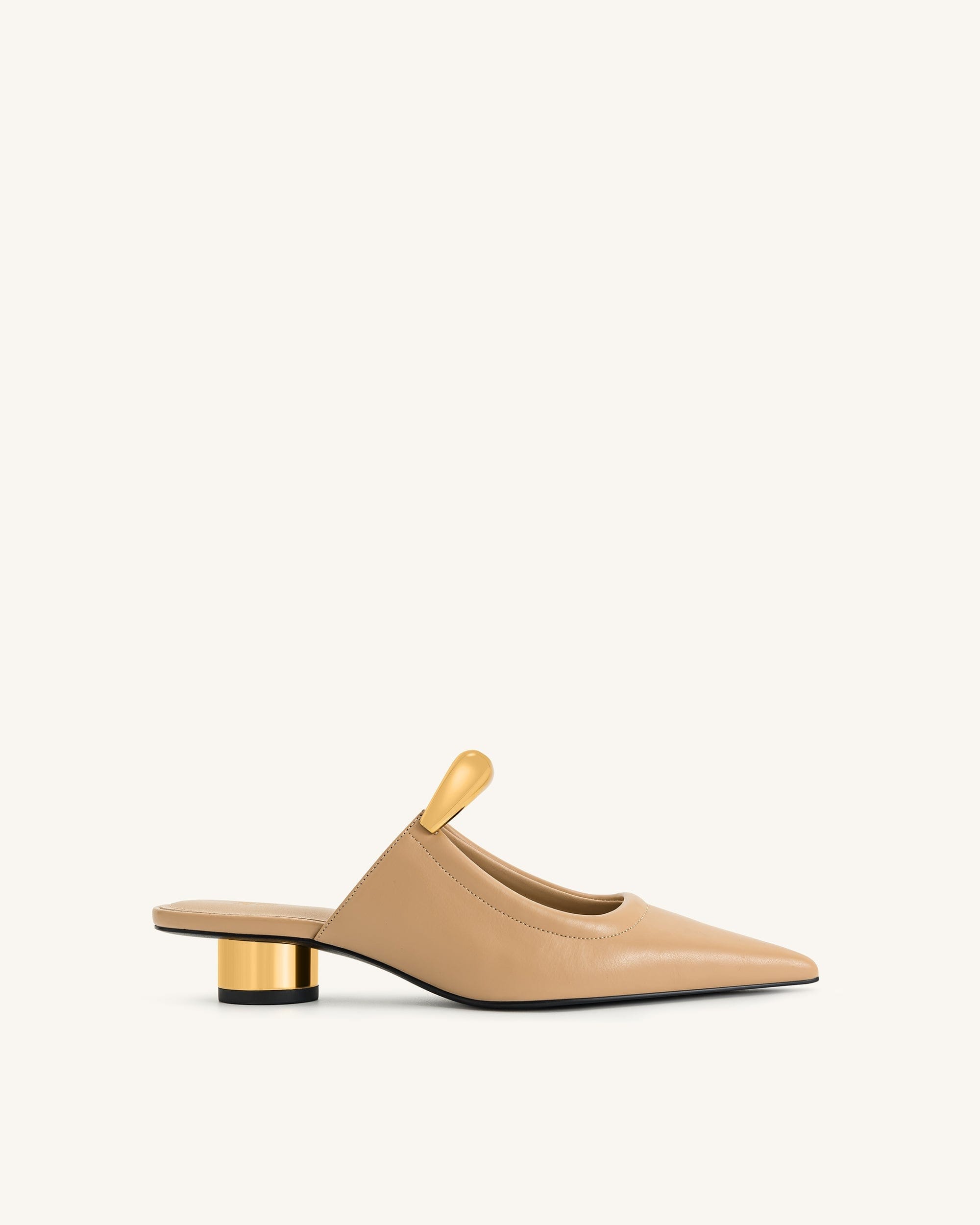 Jw Pei Helena Pierced Mules Khaki