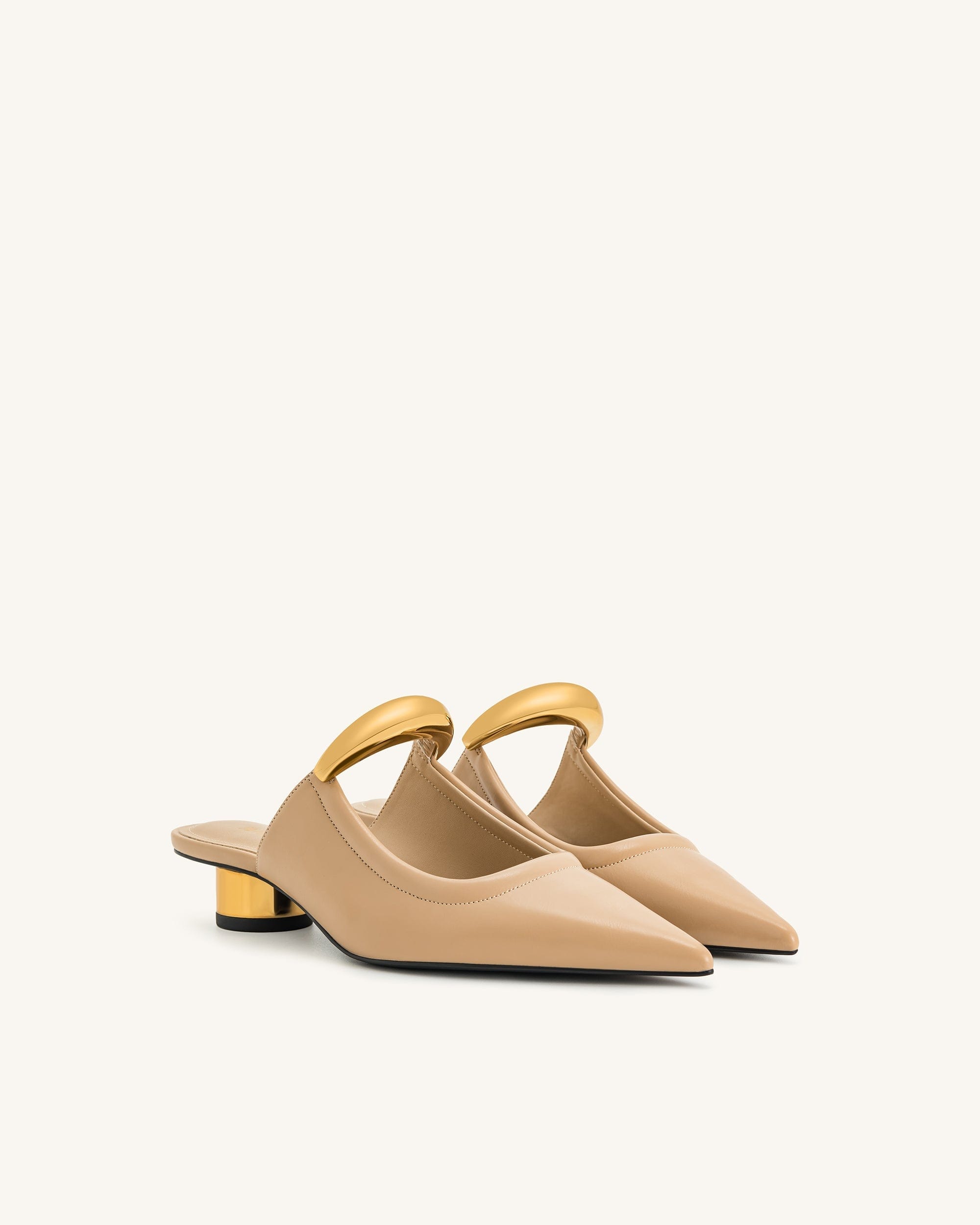 Jw Pei Helena Pierced Mules Khaki
