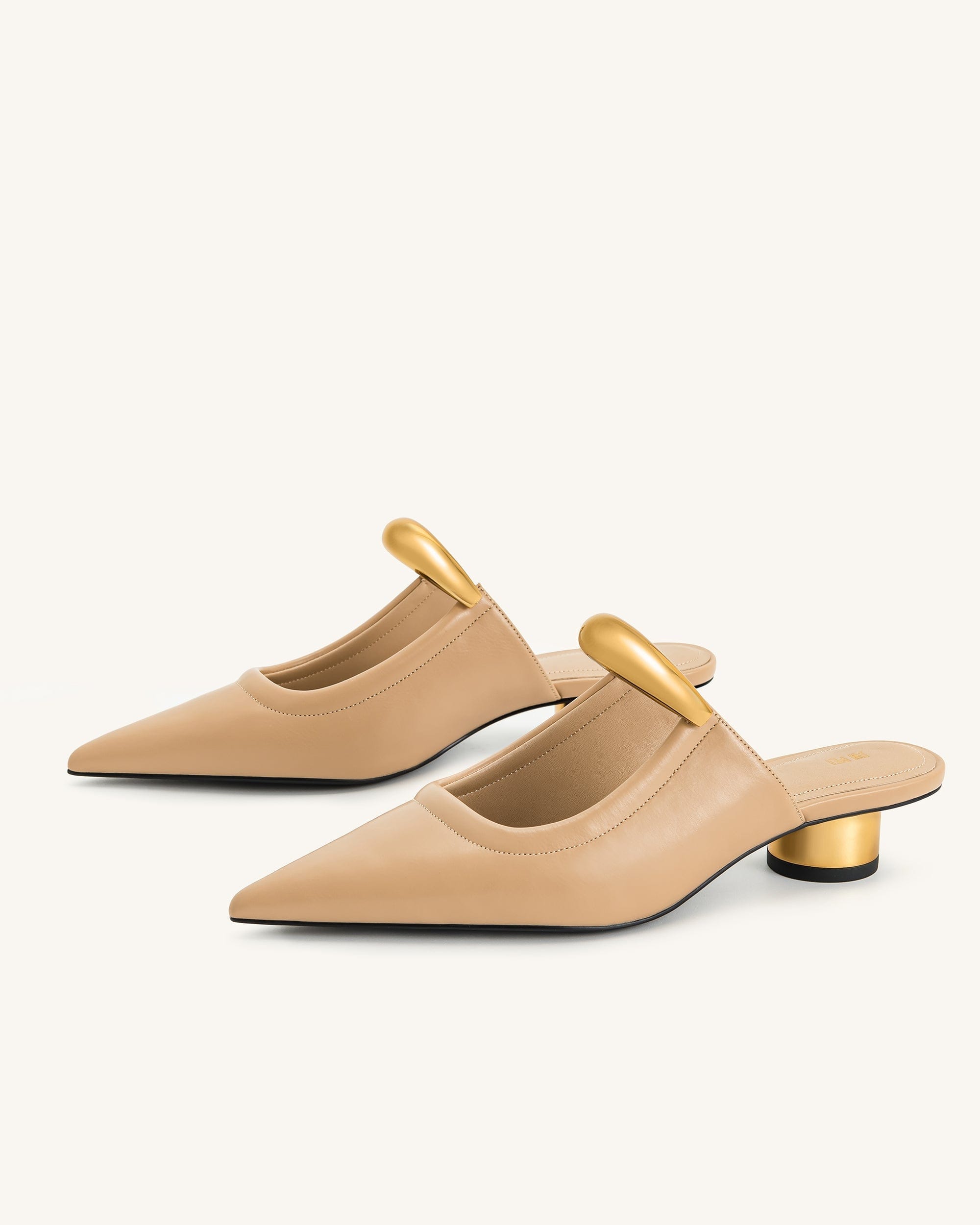 Jw Pei Helena Pierced Mules Khaki
