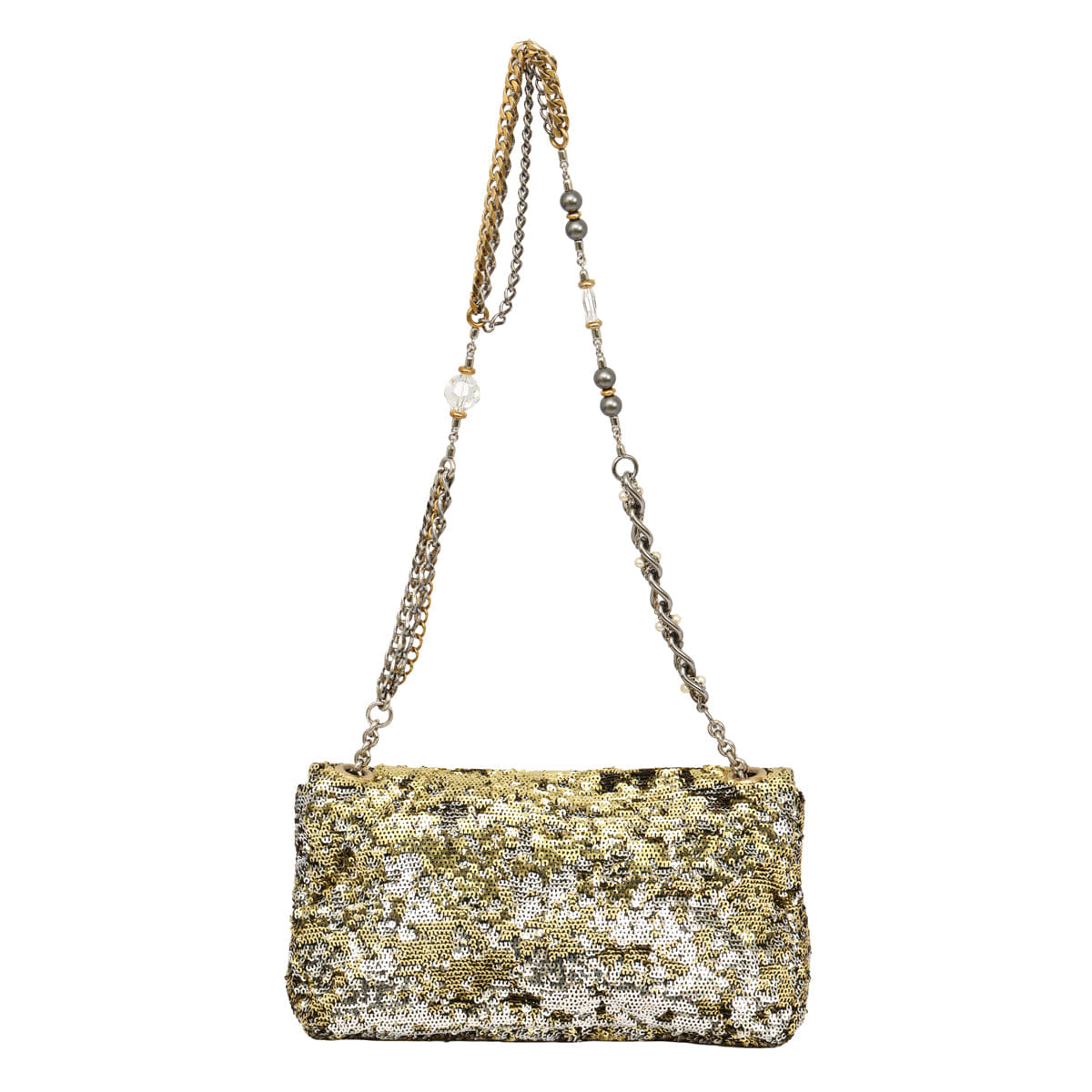 DOLCE & GABANNA MISS CHARLES SEQUINED SHOULDER BAG