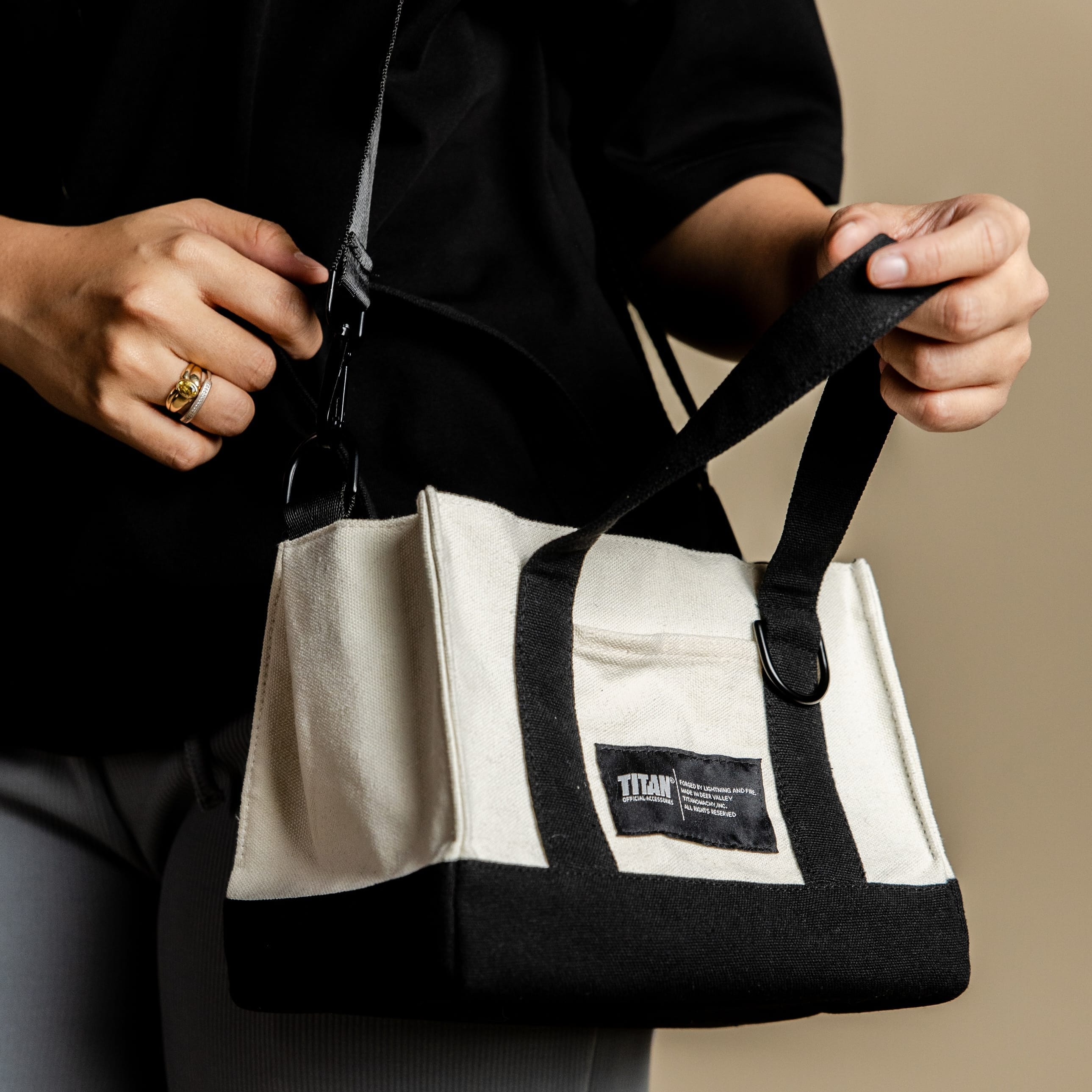 WHITE* Titan Small Tote - White