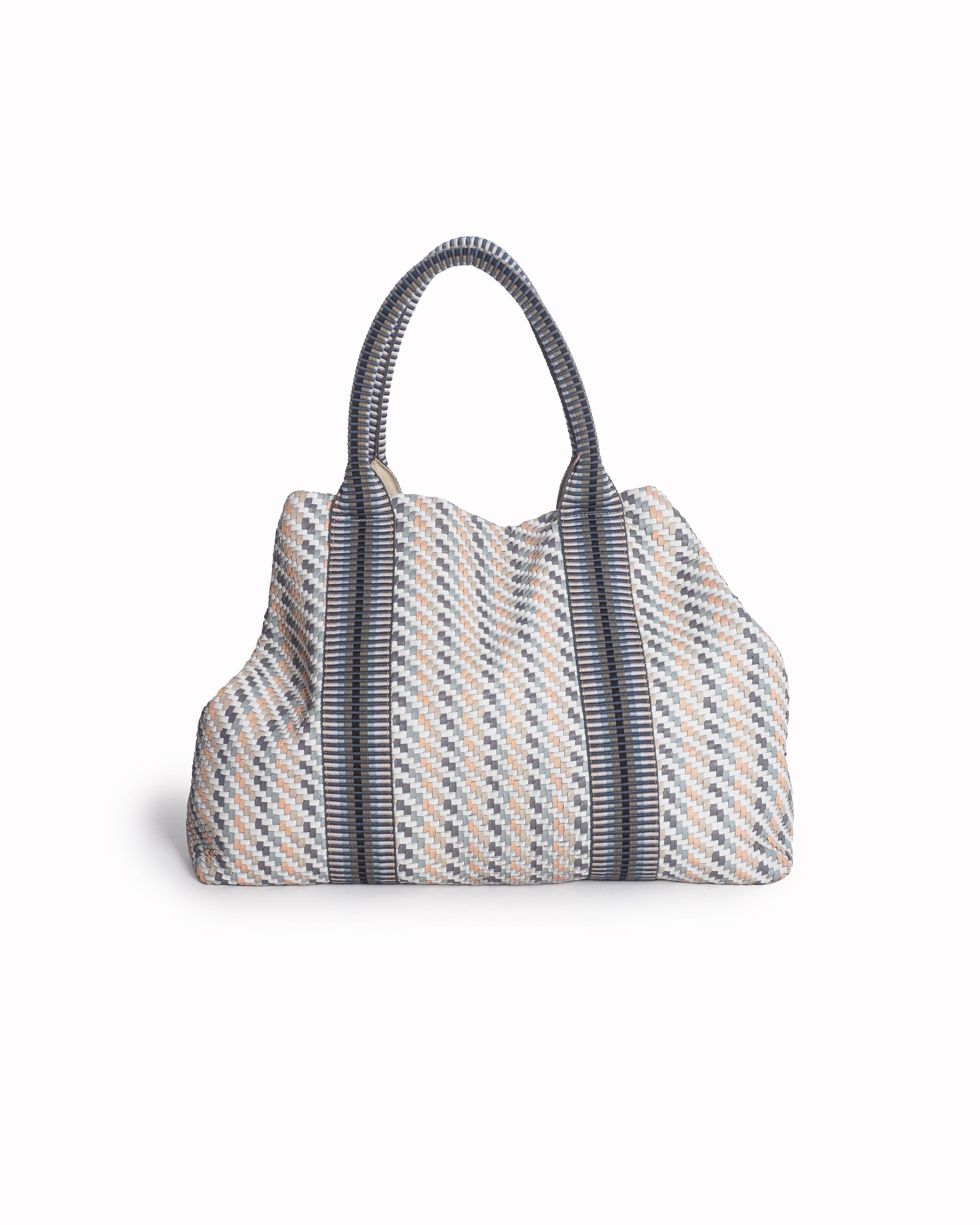 Stelar Saroka Woven Leather Weekender Bag