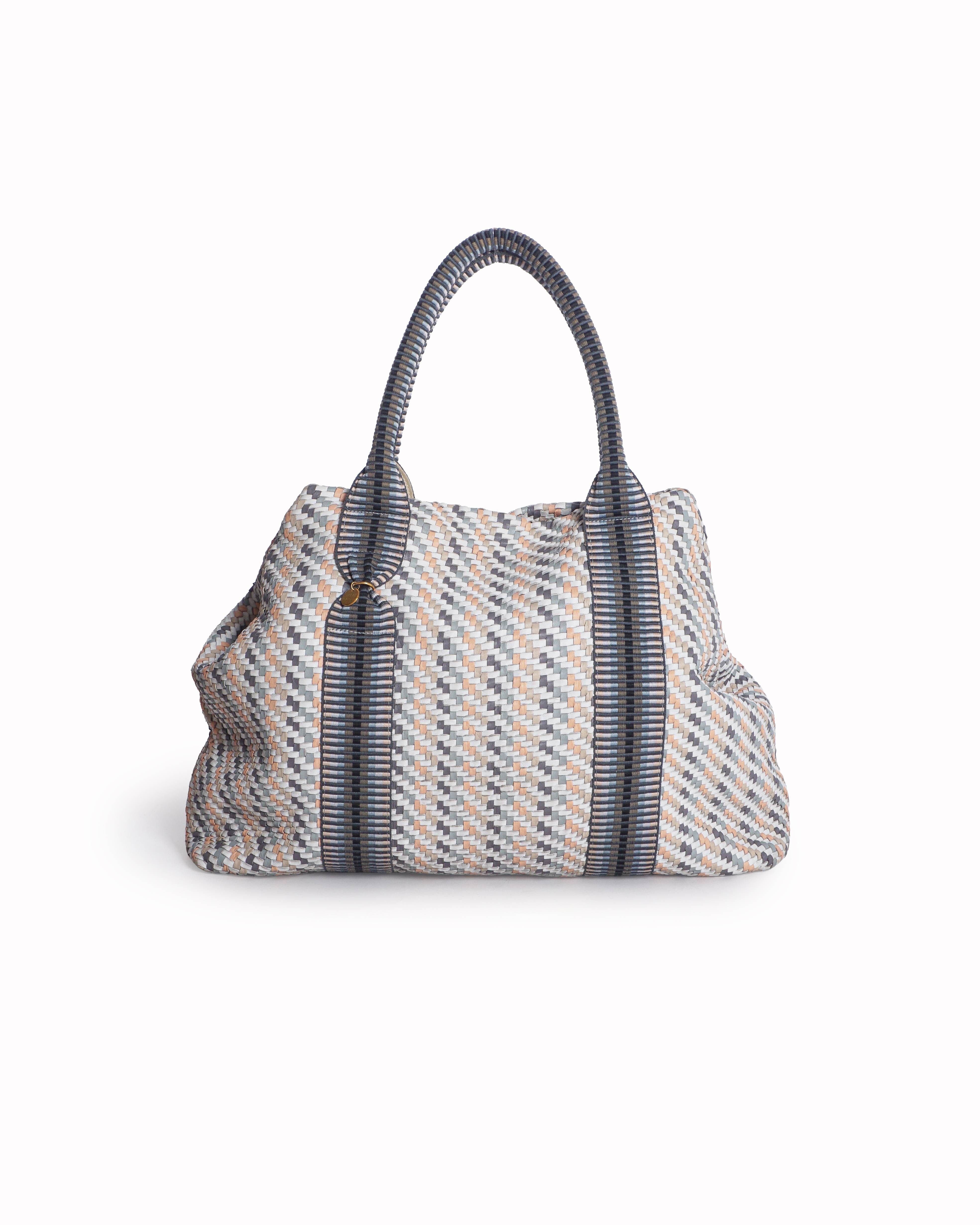 Stelar Saroka Woven Leather Weekender Bag