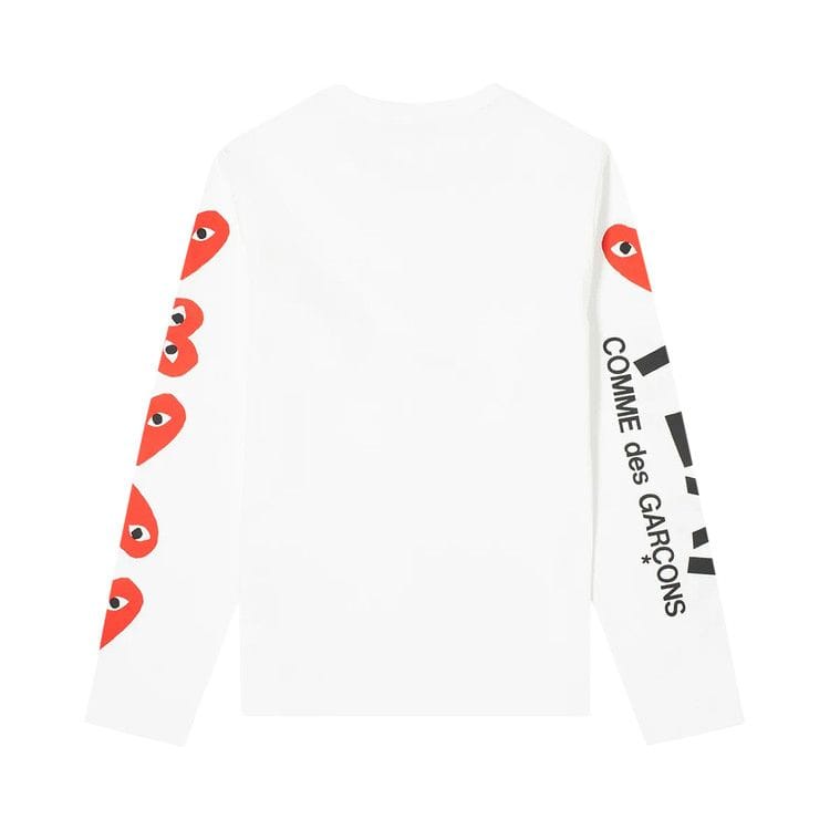 Comme des Garçons PLAY Long-Sleeve Logo T-Shirt White