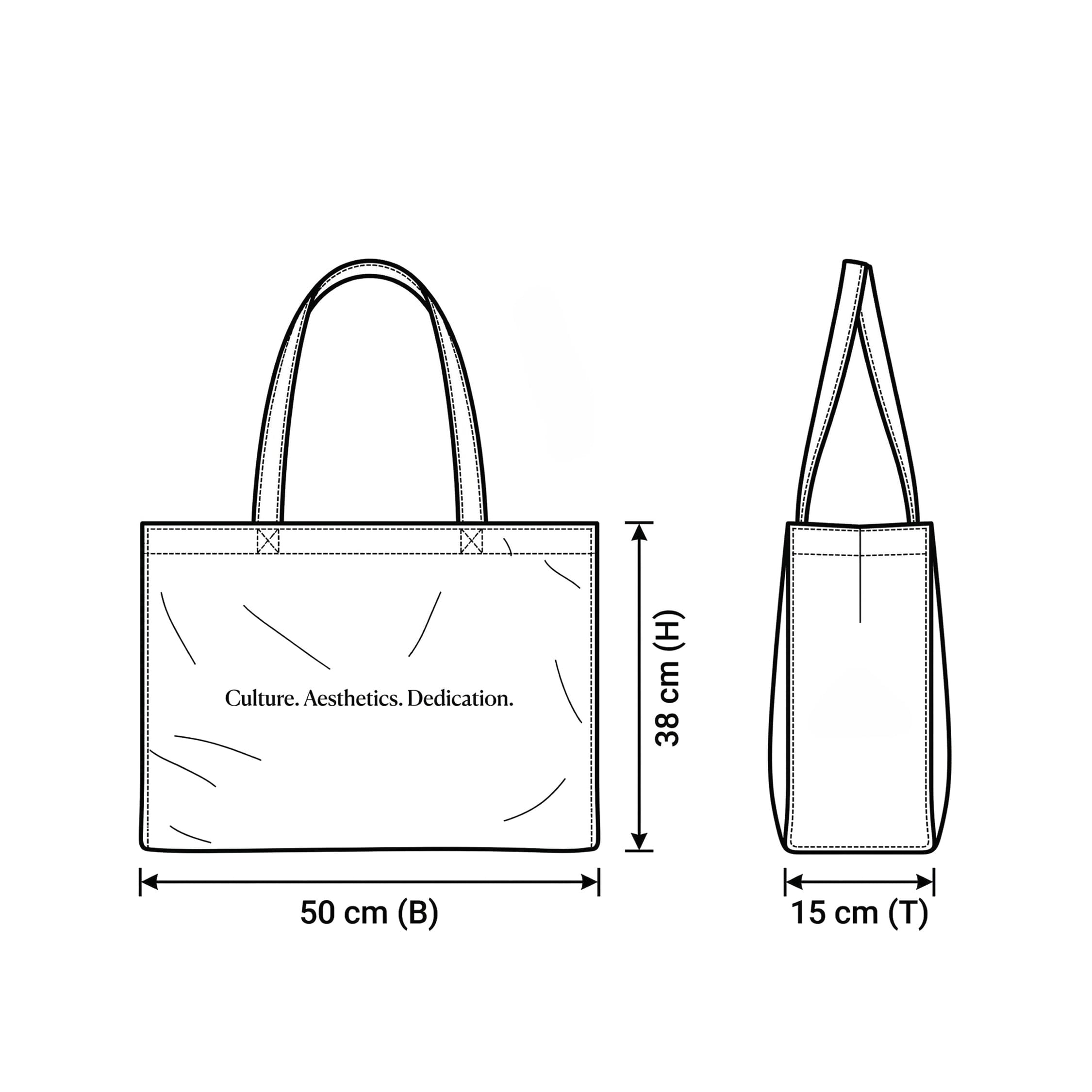 Asphaltgold Canvas Tote Bag