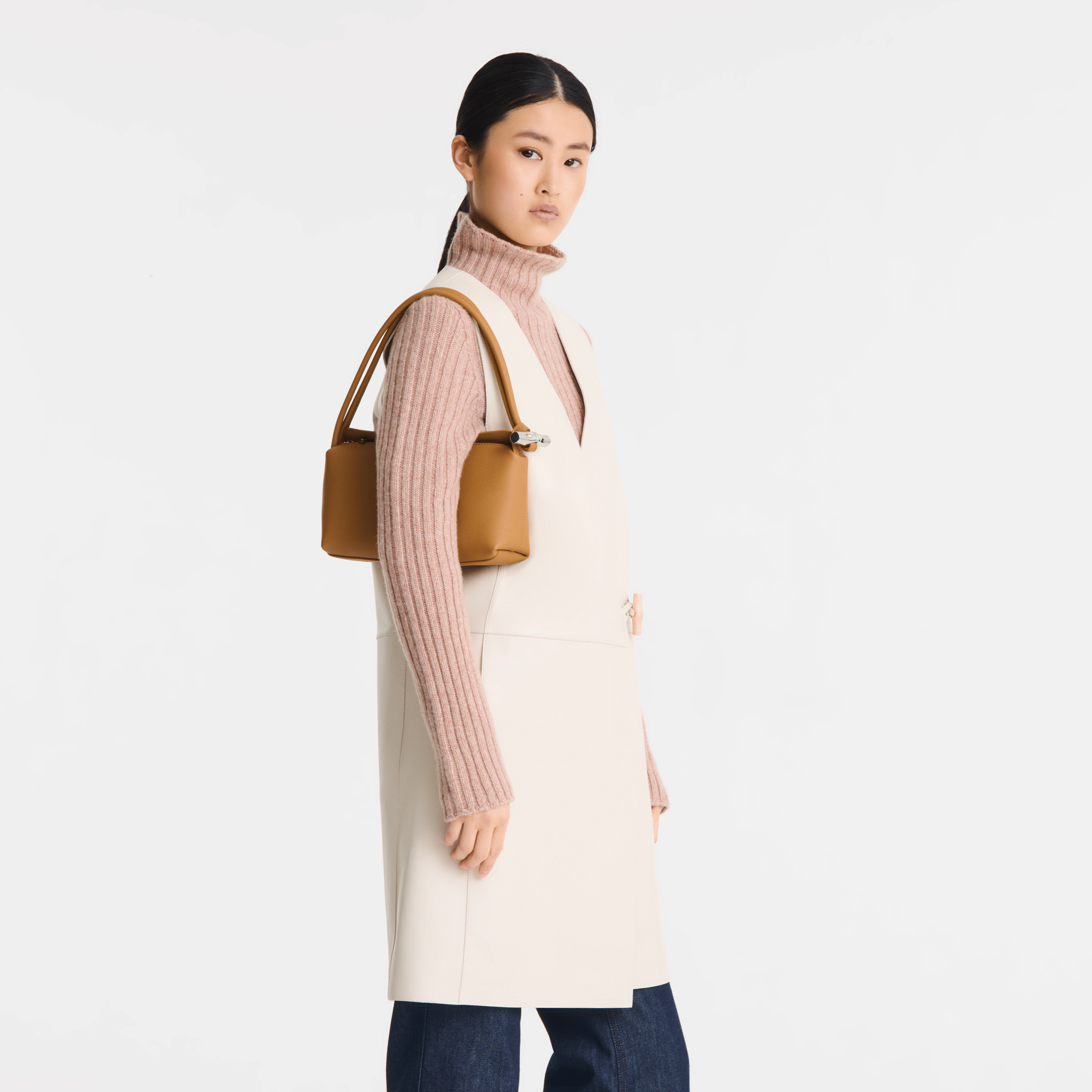 Long Champ Longchamp Le Roseau M Shoulder bag Walnut