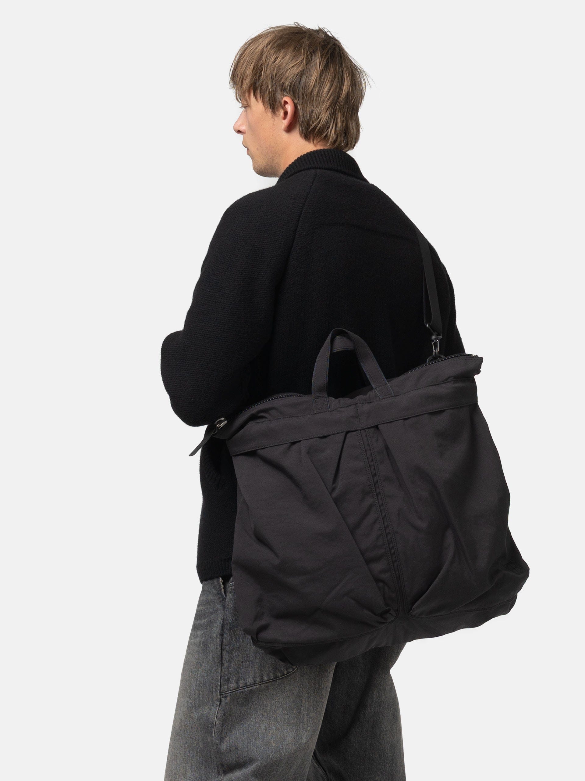 Hobo Helmet Bag Nylon Oxford Onibegie Dyed Charcoal