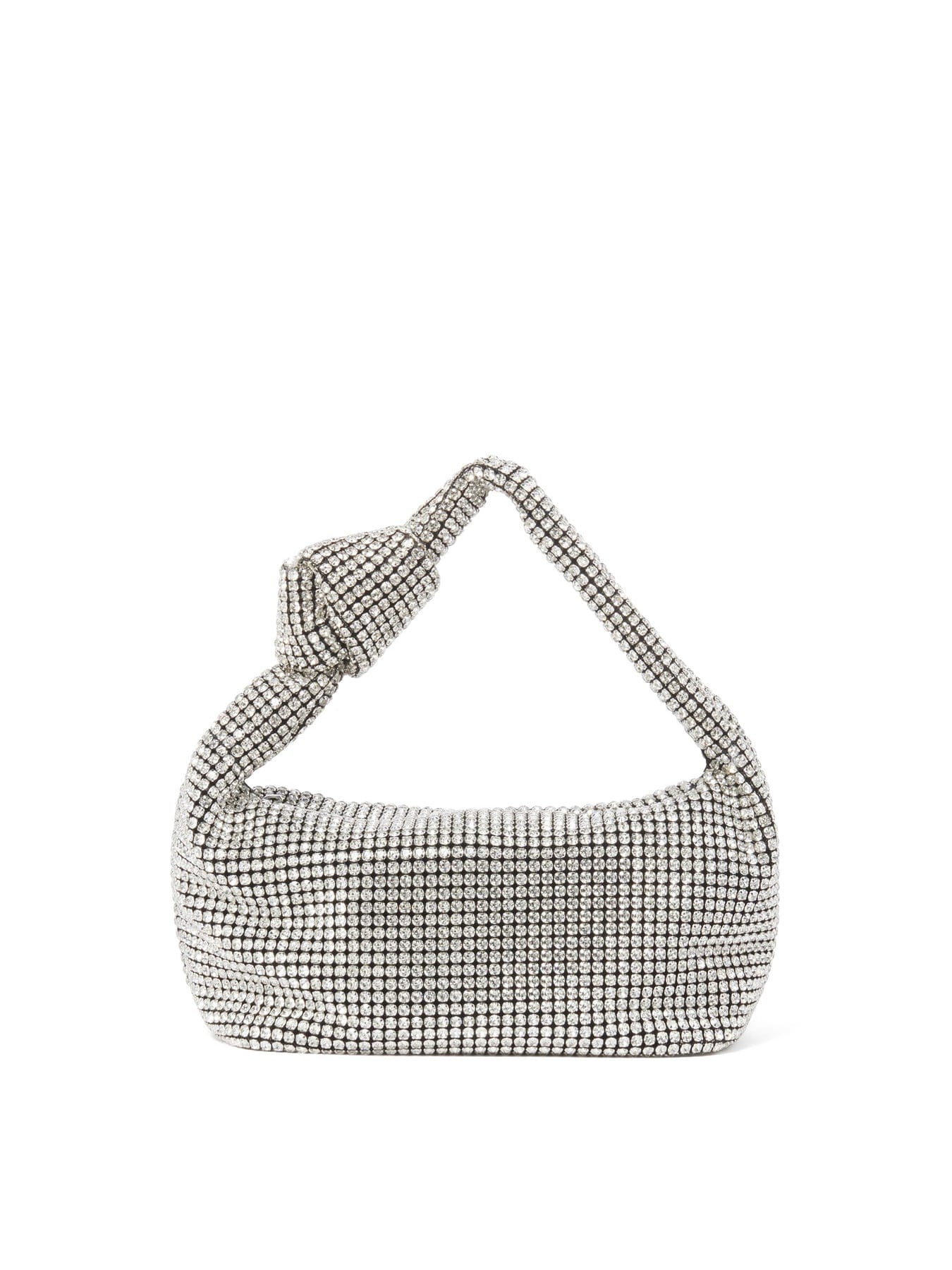 Forever New Signature Daphne Knot Embellished Shoulder Bag Silver