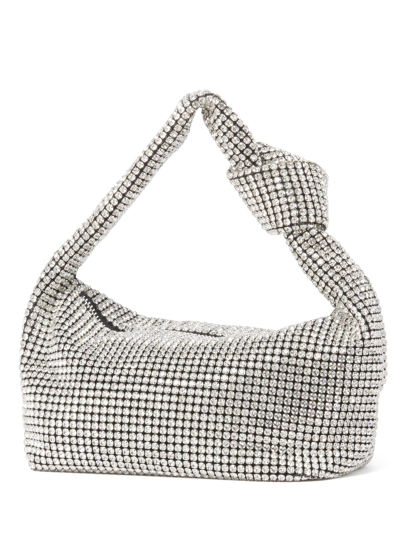 Forever New Signature Daphne Knot Embellished Shoulder Bag Silver