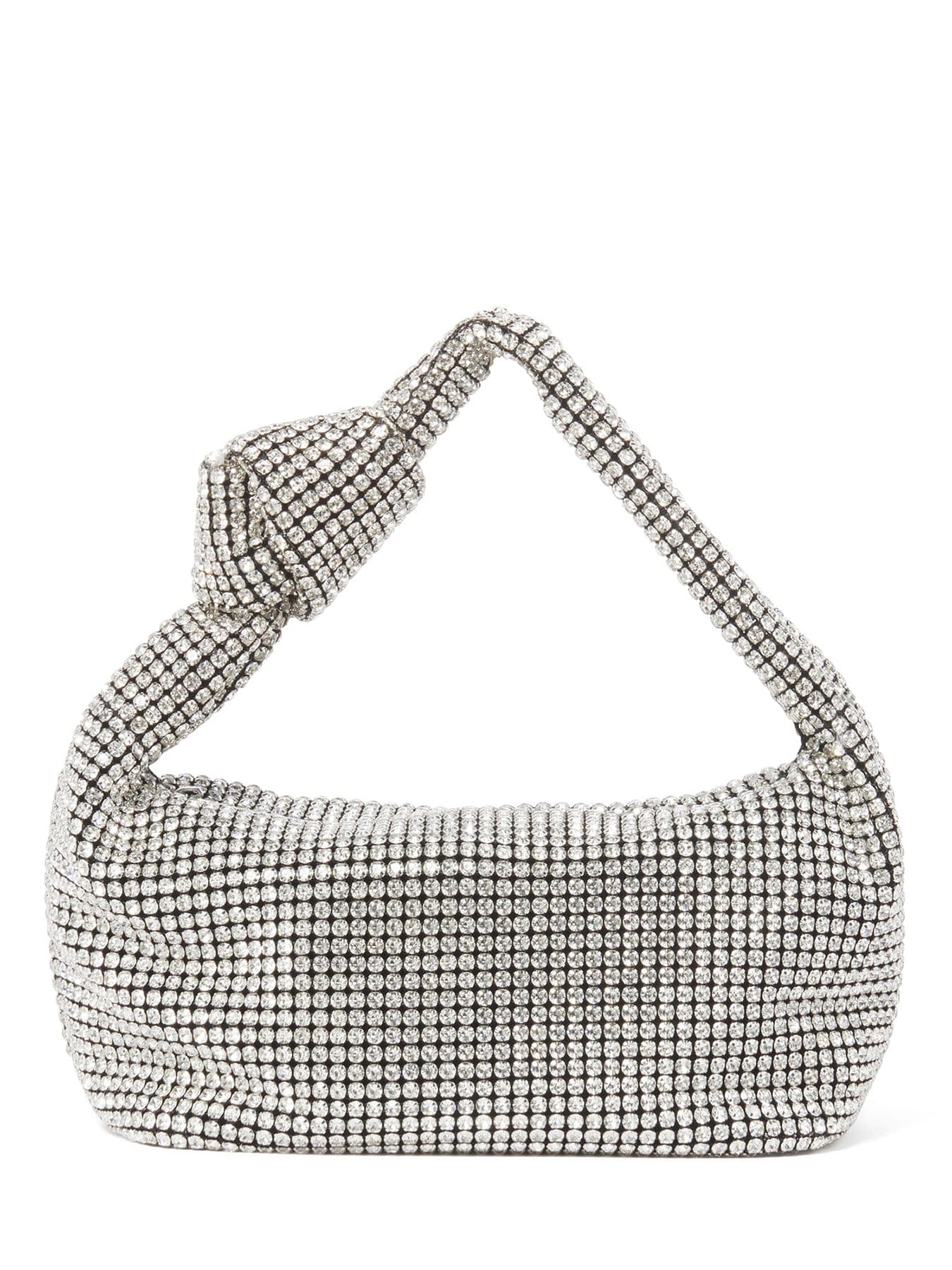 Forever New Signature Daphne Knot Embellished Shoulder Bag Silver