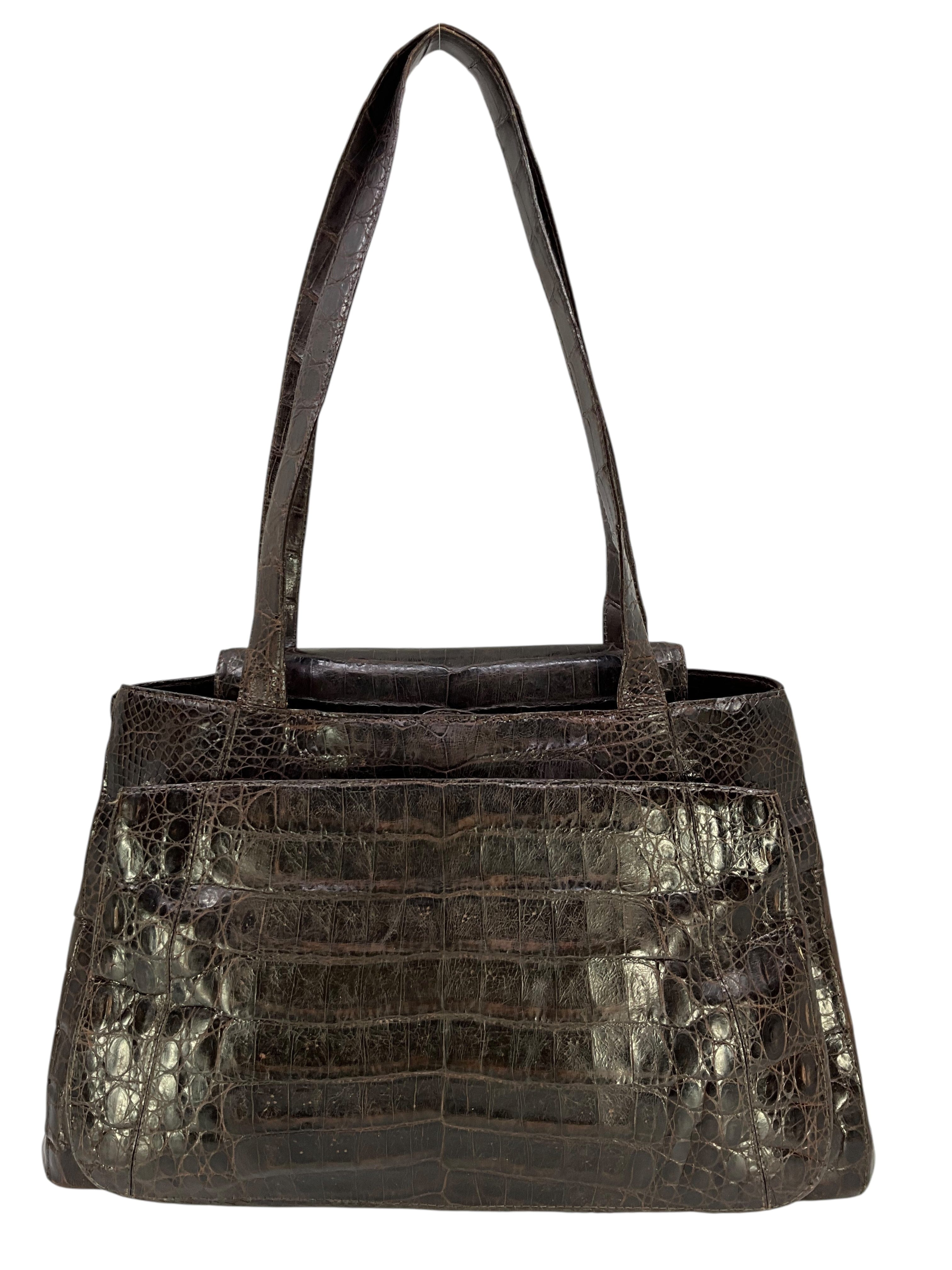 Nancy Gonzalez Medium Crocodile Shoulder Bag