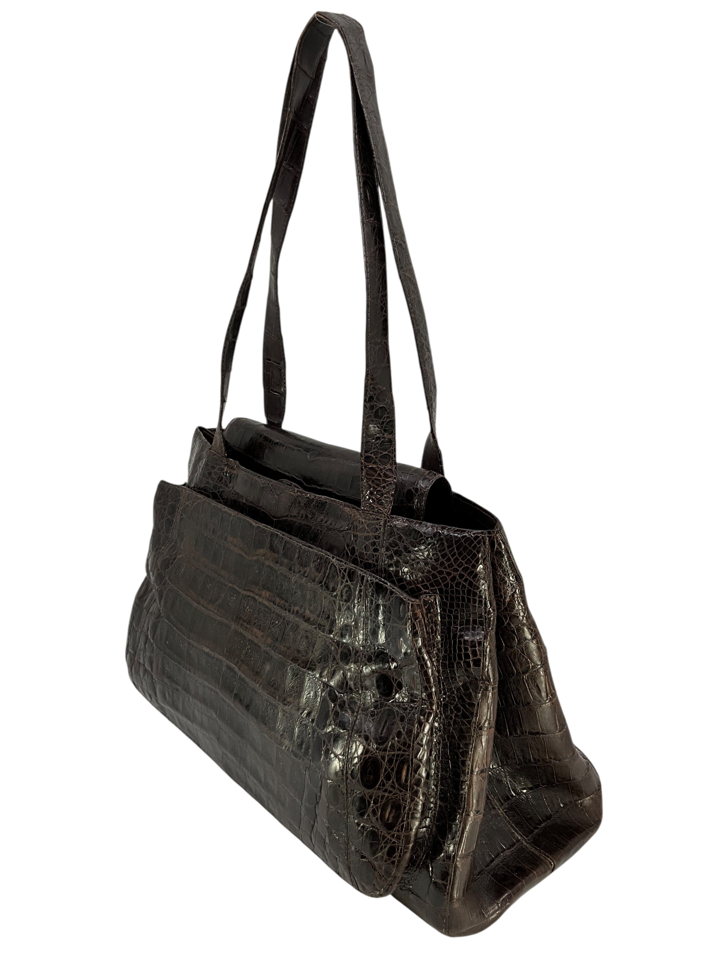 Nancy Gonzalez Medium Crocodile Shoulder Bag
