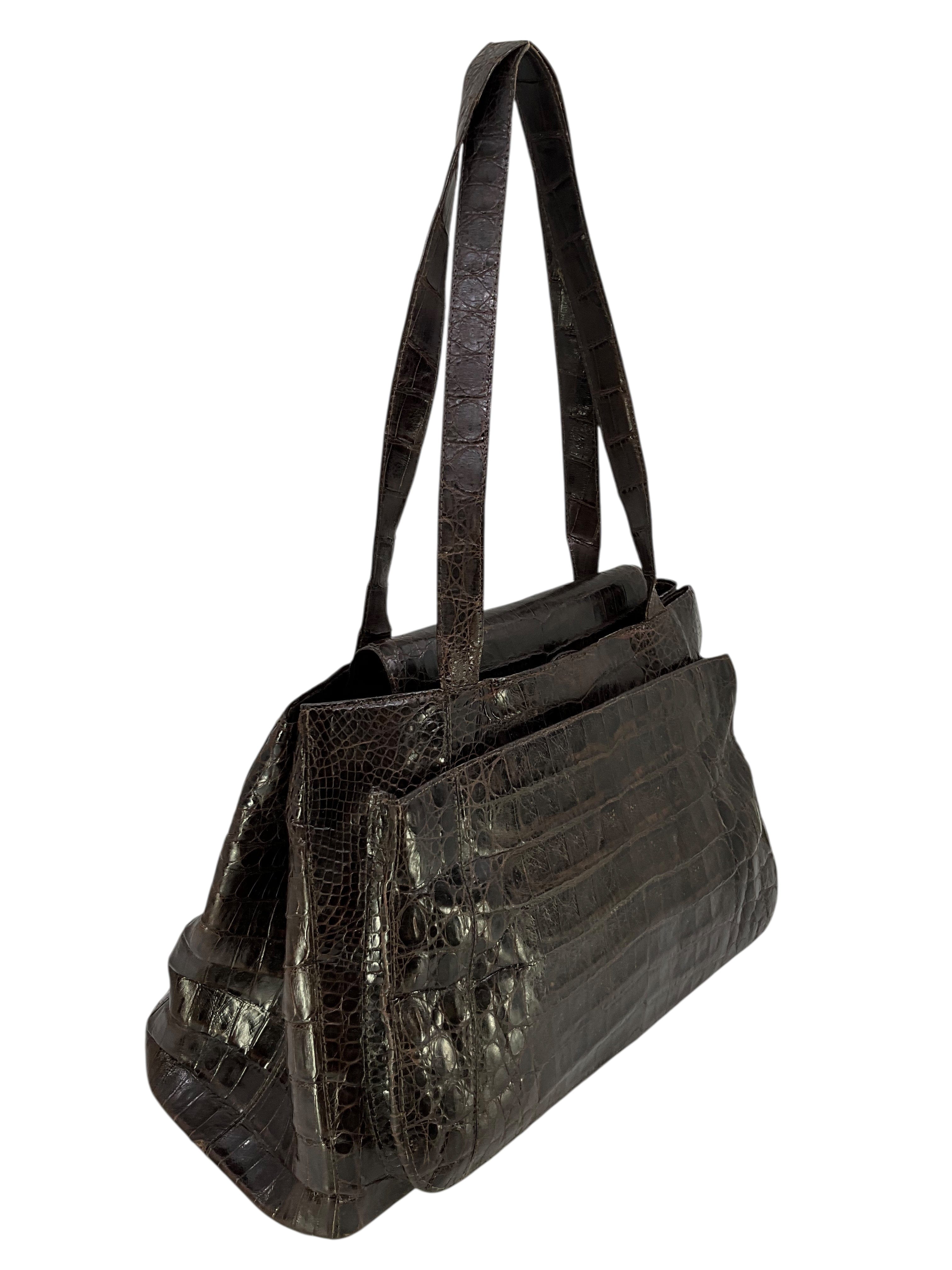 Nancy Gonzalez Medium Crocodile Shoulder Bag
