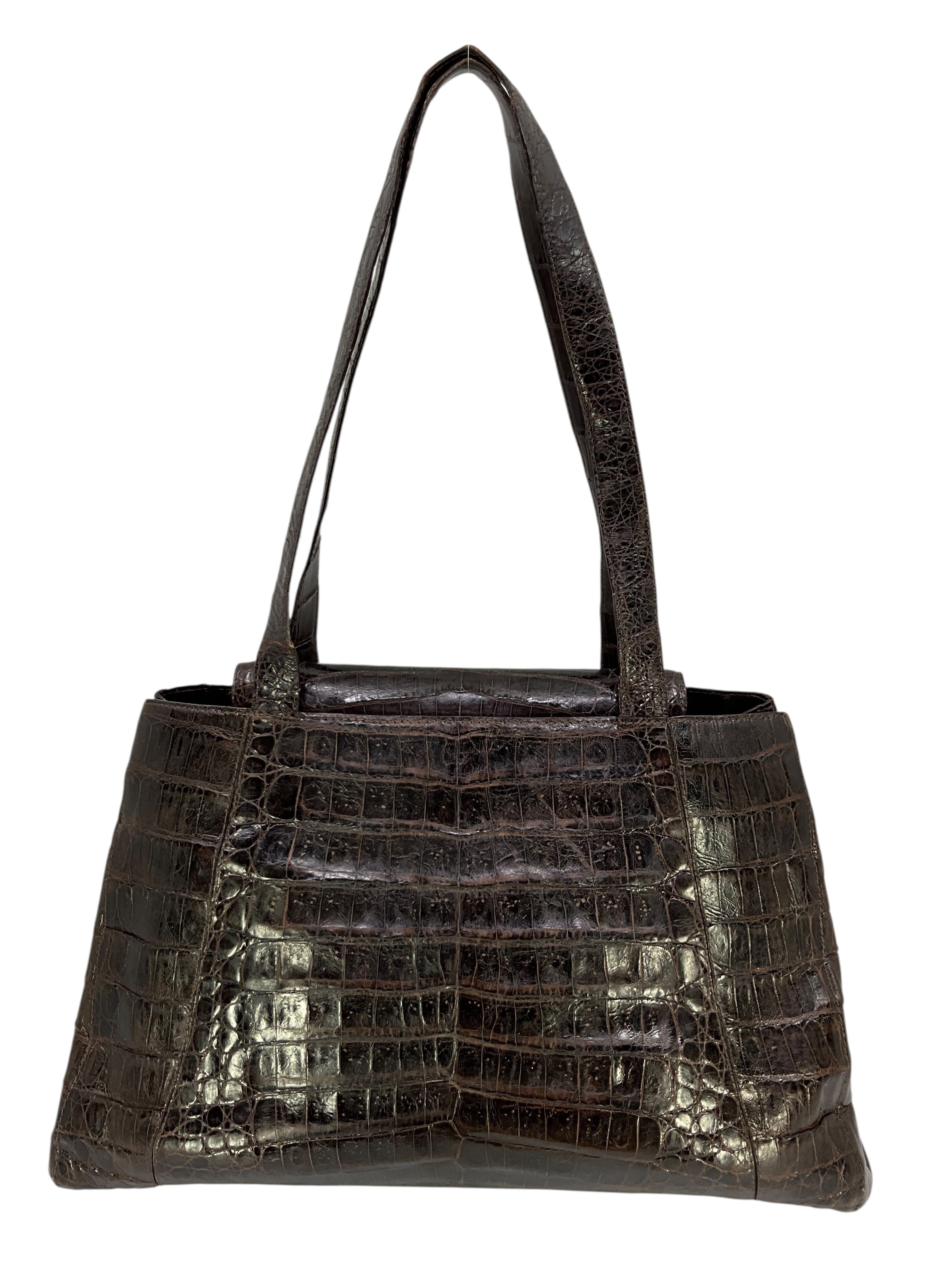 Nancy Gonzalez Medium Crocodile Shoulder Bag