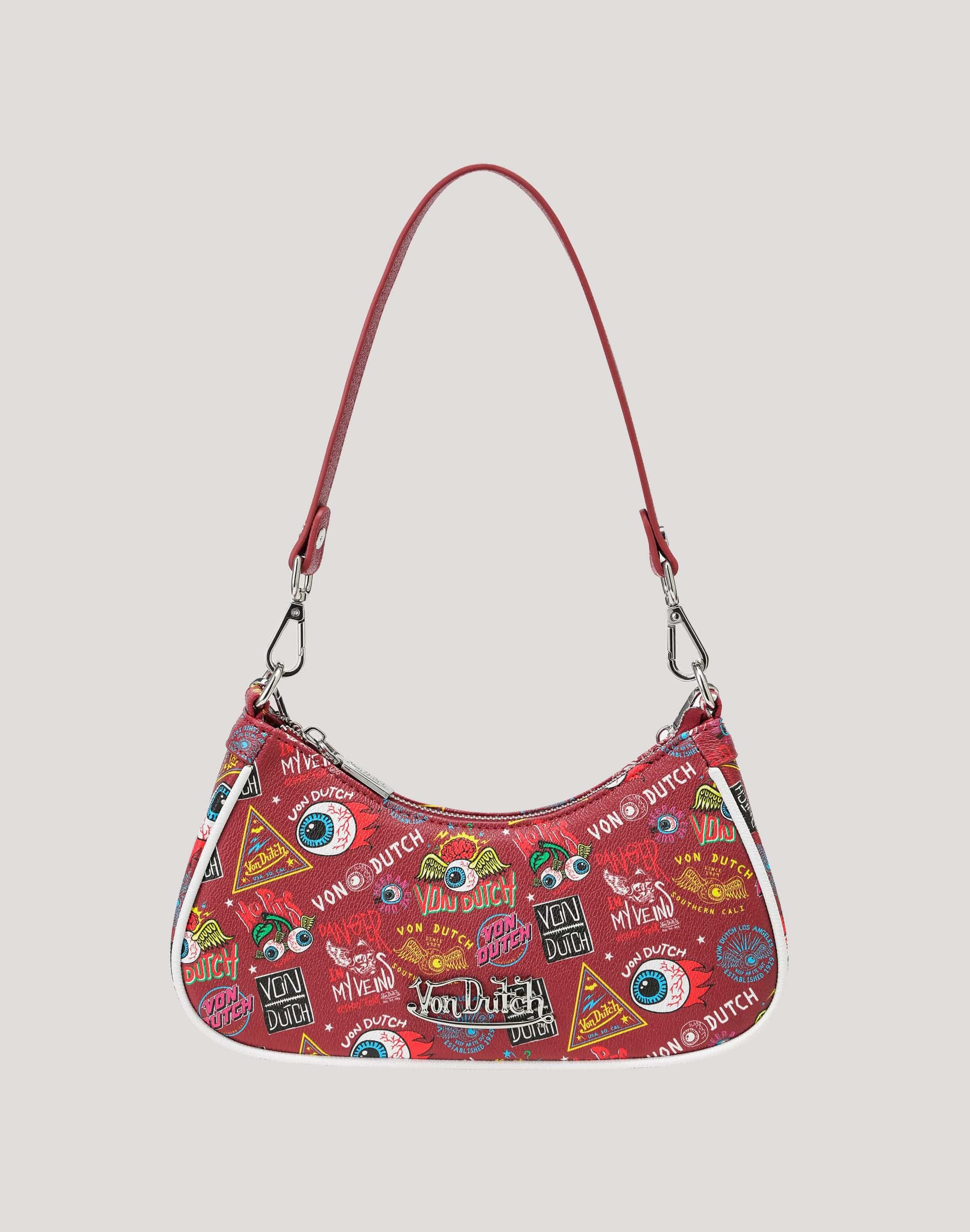 Von Dutch Allover Print Shoulder Bag