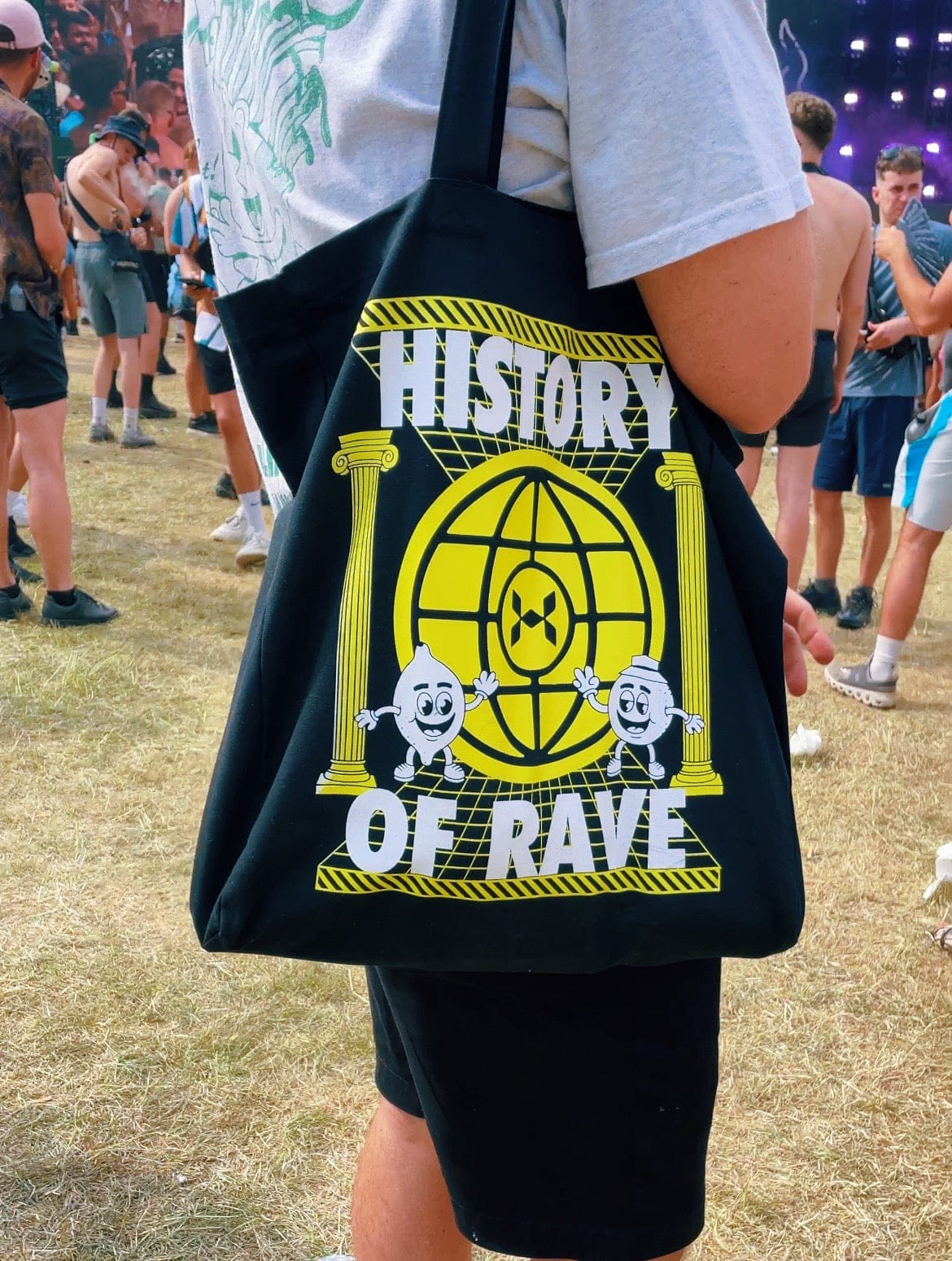 History of Rave Colosseum Shopper Tote Bag