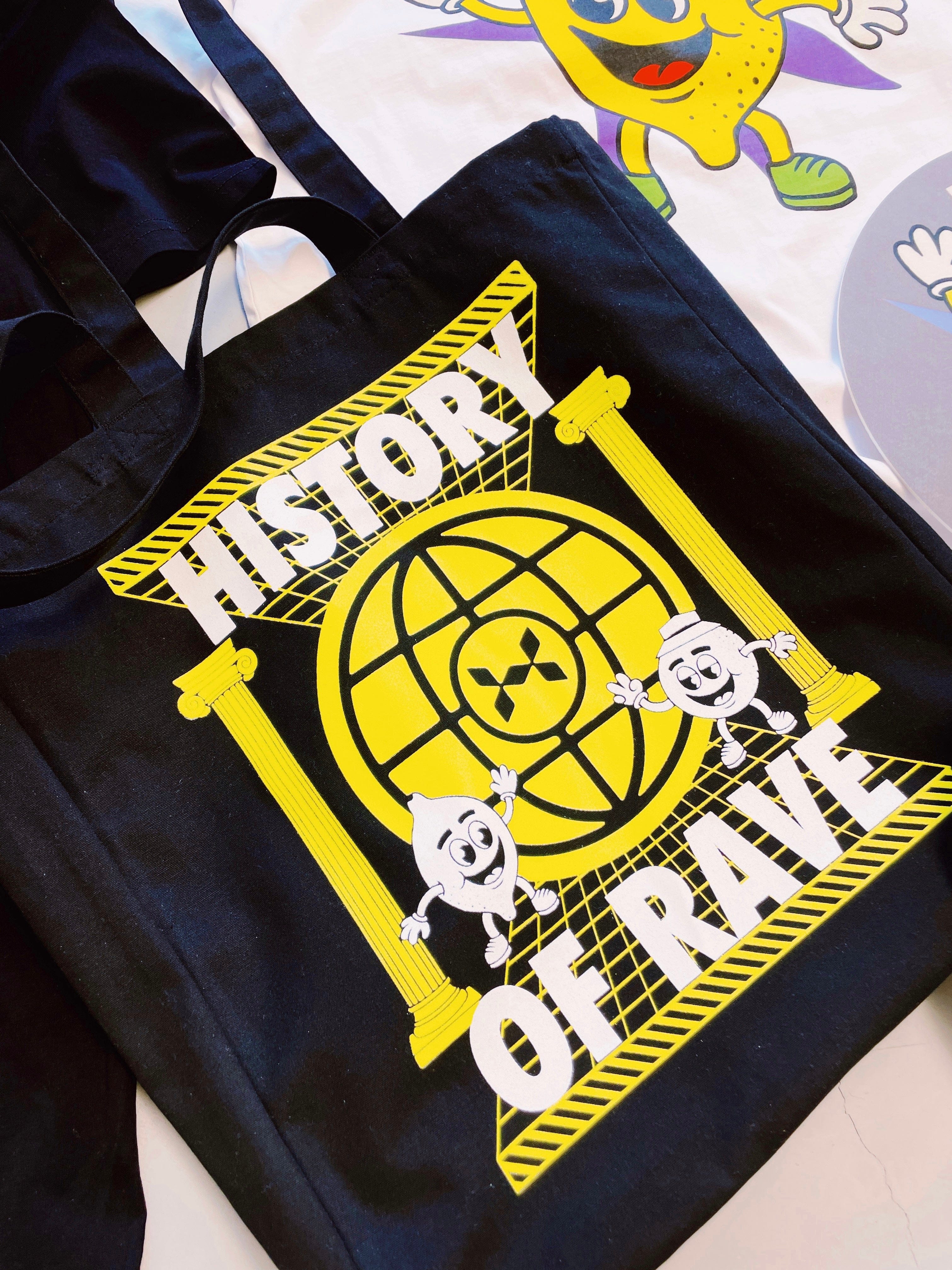 History of Rave Colosseum Shopper Tote Bag