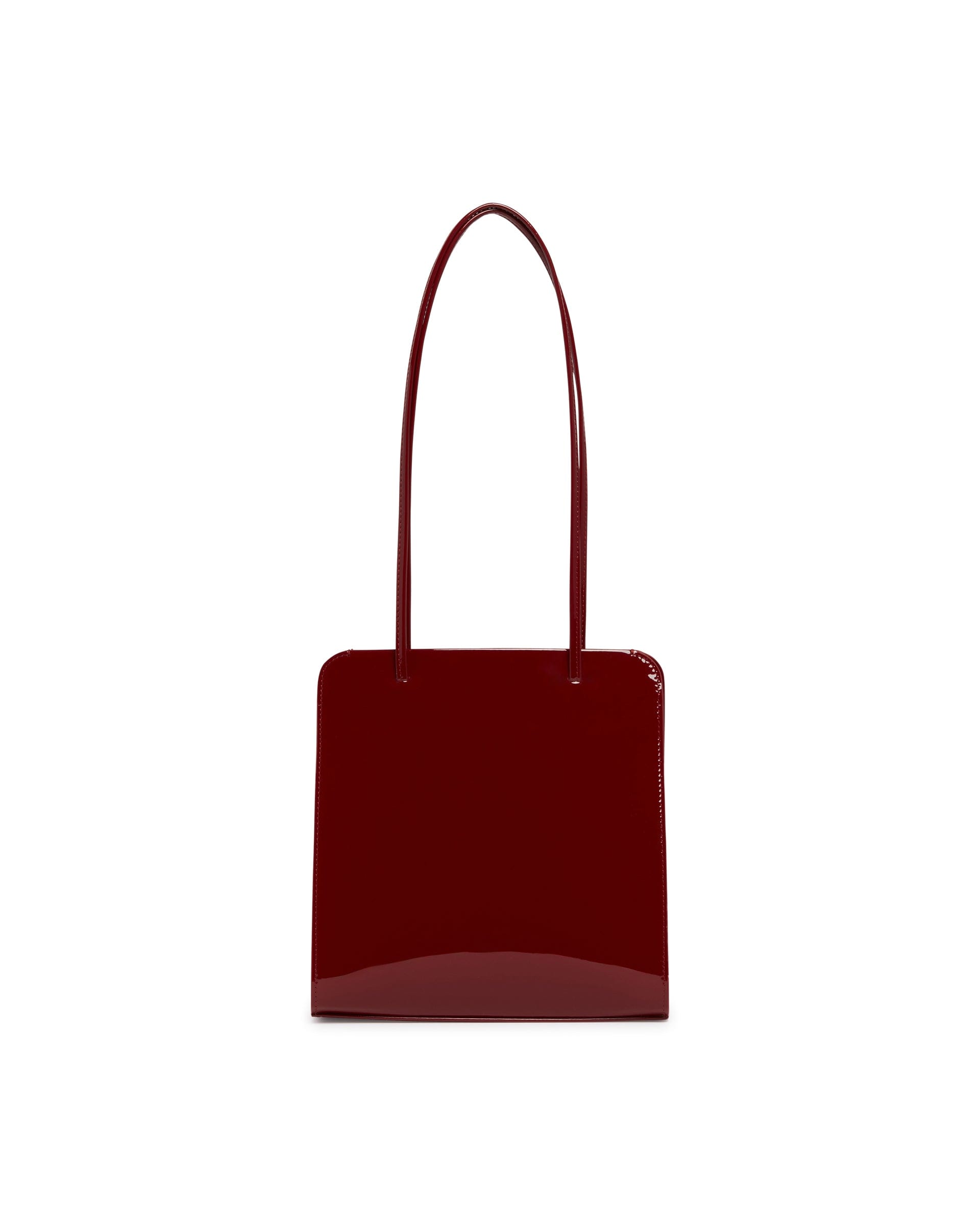 FANE Borsa Lisse In Pelle Rossa