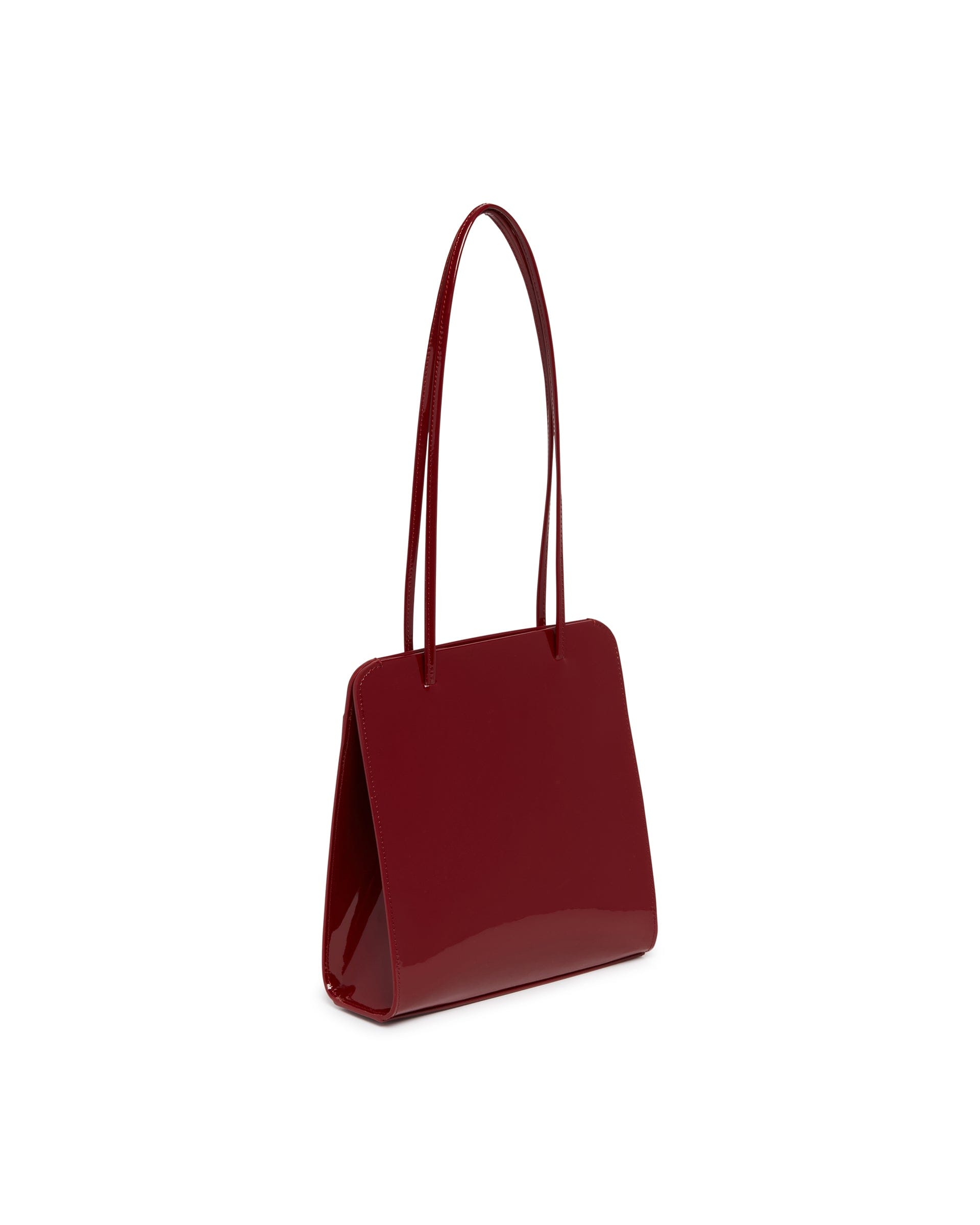 FANE Borsa Lisse In Pelle Rossa
